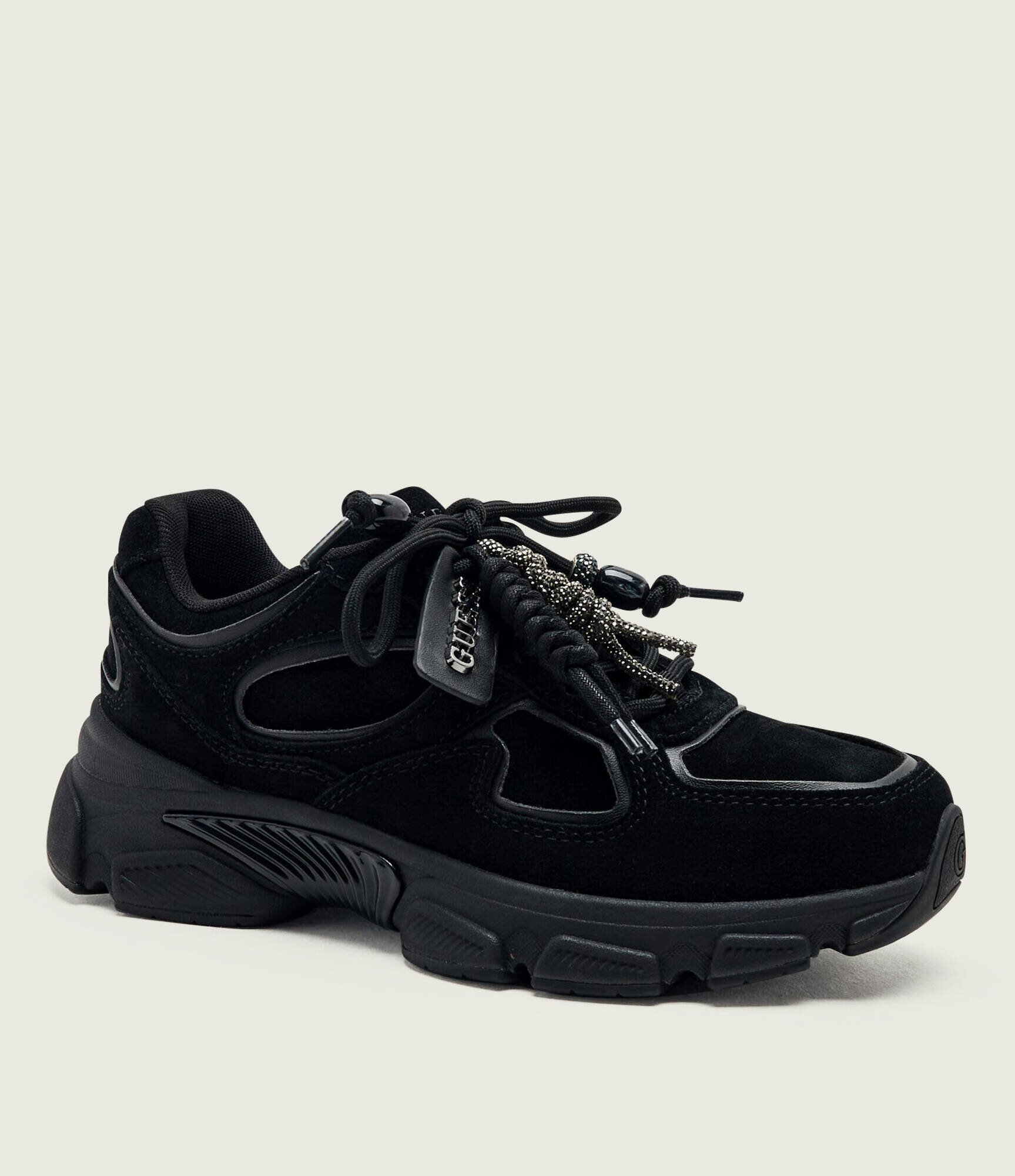 GUESS Sneakers Irrina | piele întoarsă