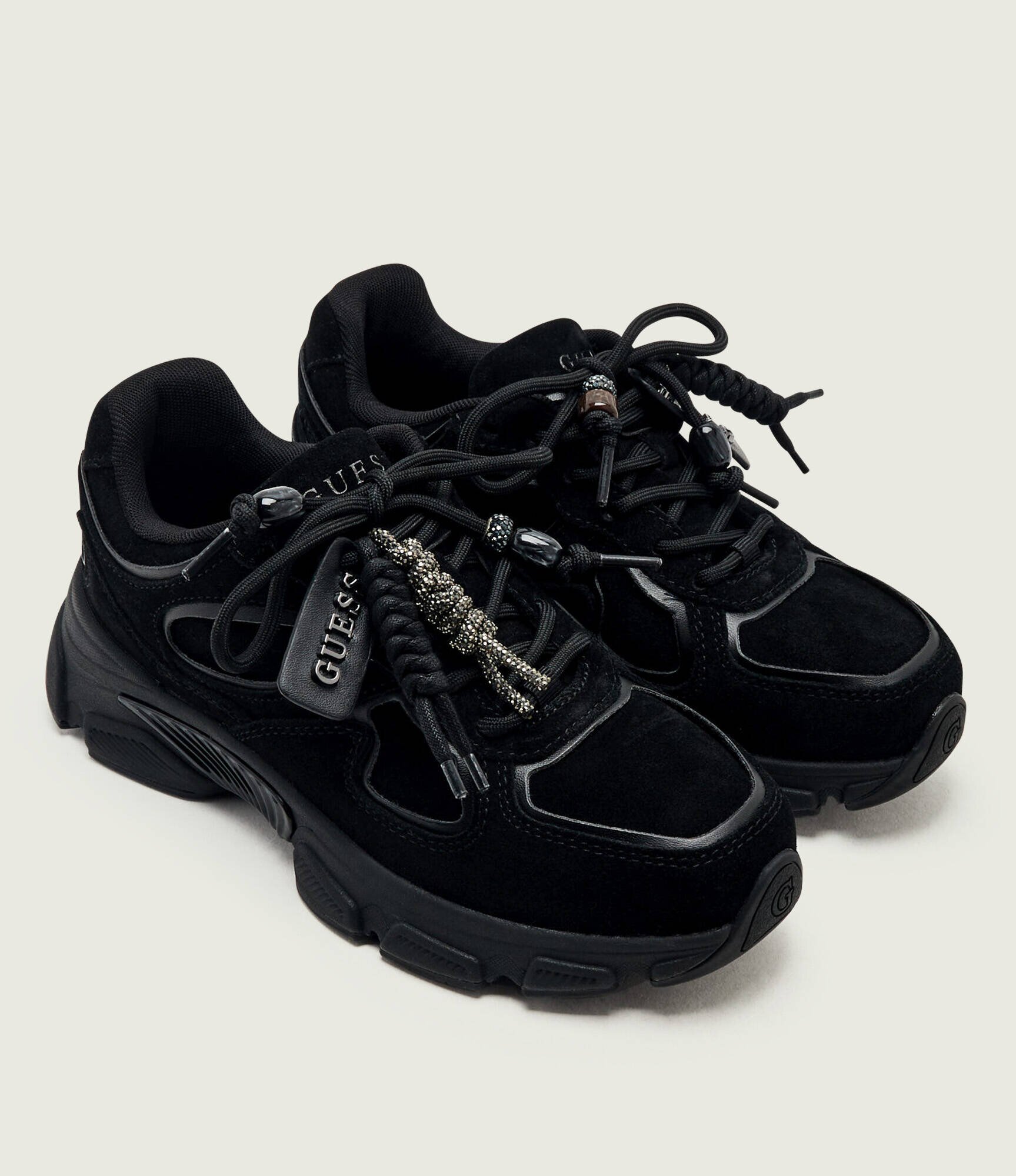 GUESS Sneakers Irrina | piele întoarsă