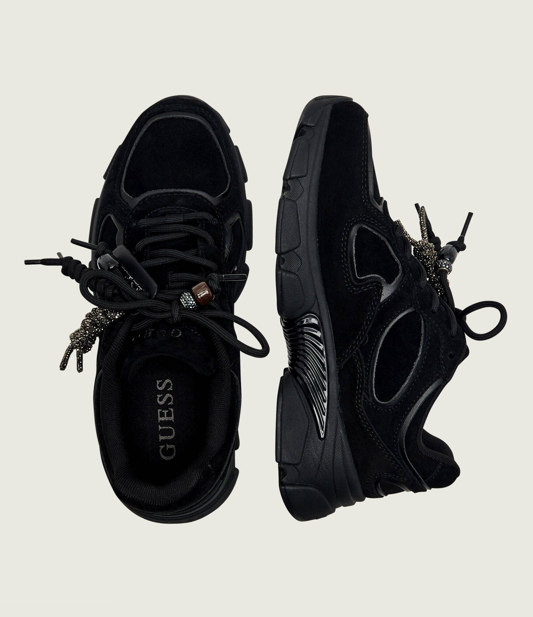 GUESS Sneakers Irrina | piele întoarsă