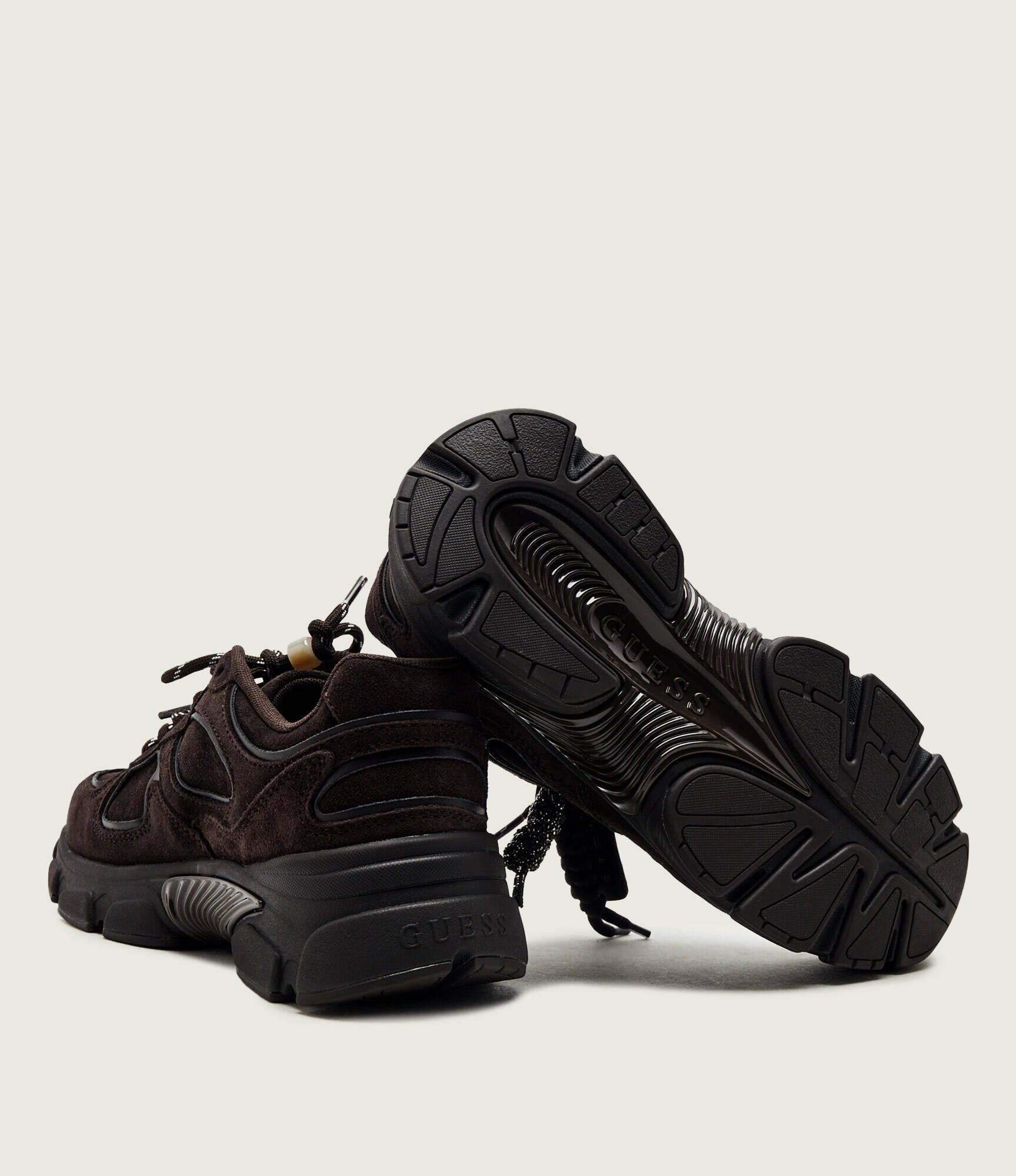 GUESS Sneakers Irrina | piele întoarsă