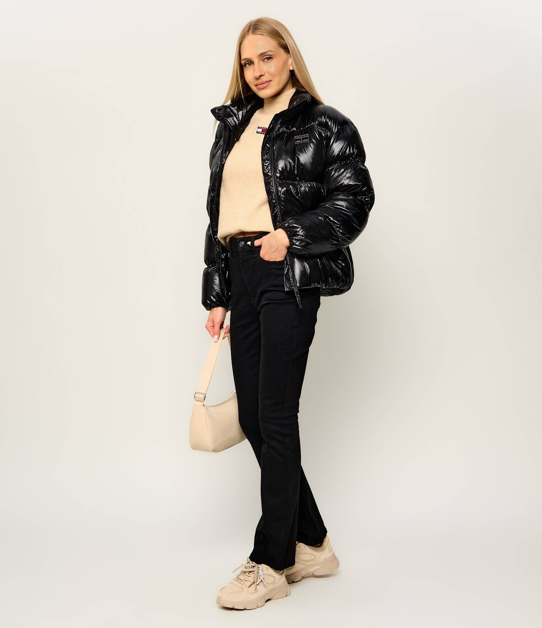 GUESS Sneakers Irrina | piele întoarsă