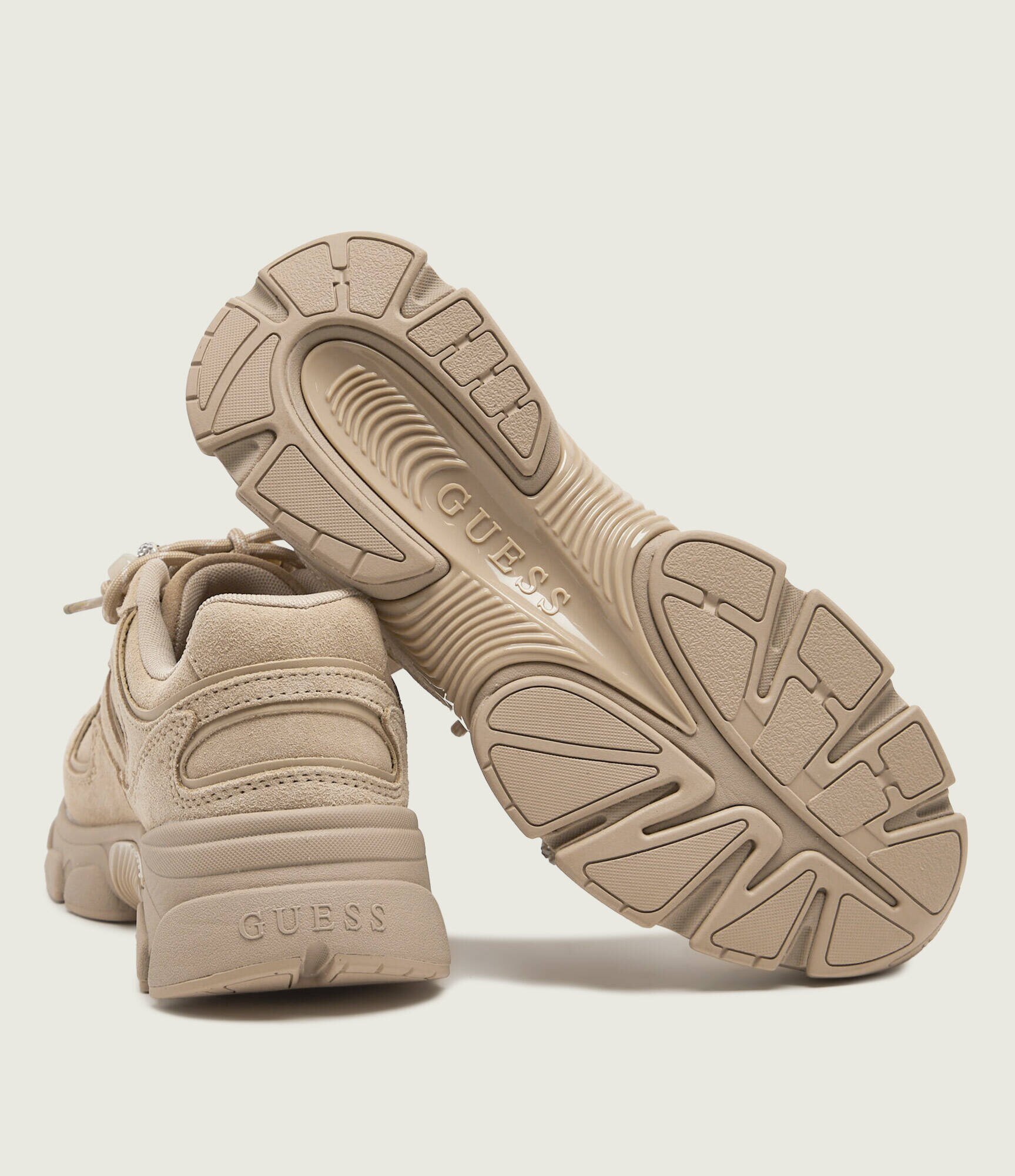 GUESS Sneakers Irrina | piele întoarsă