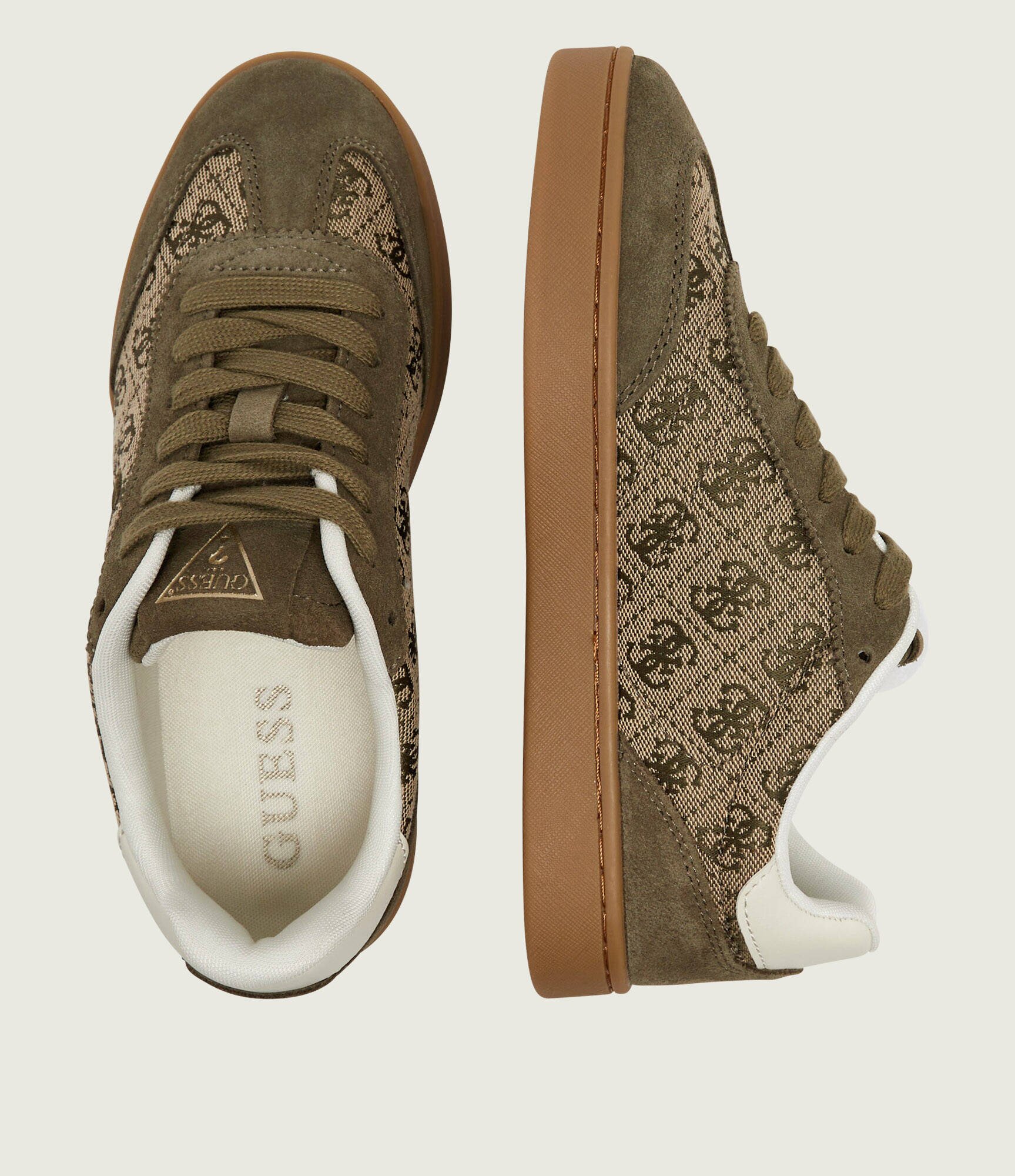 GUESS Sneakers Jacek | piele întoarsă