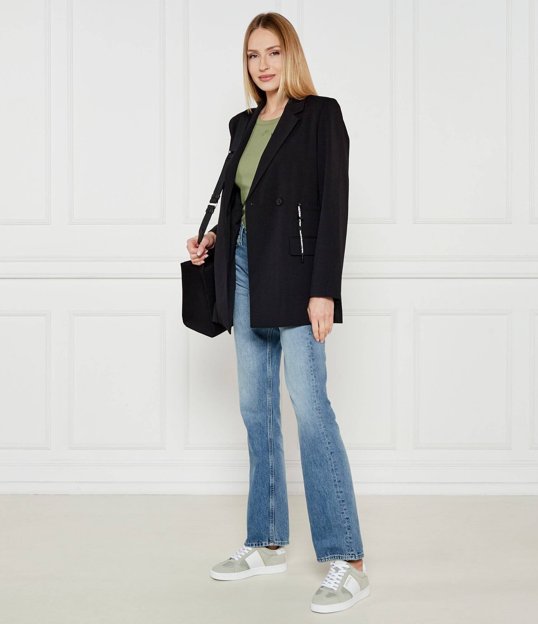 GUESS Sneakers Lady Solite | piele întoarsă