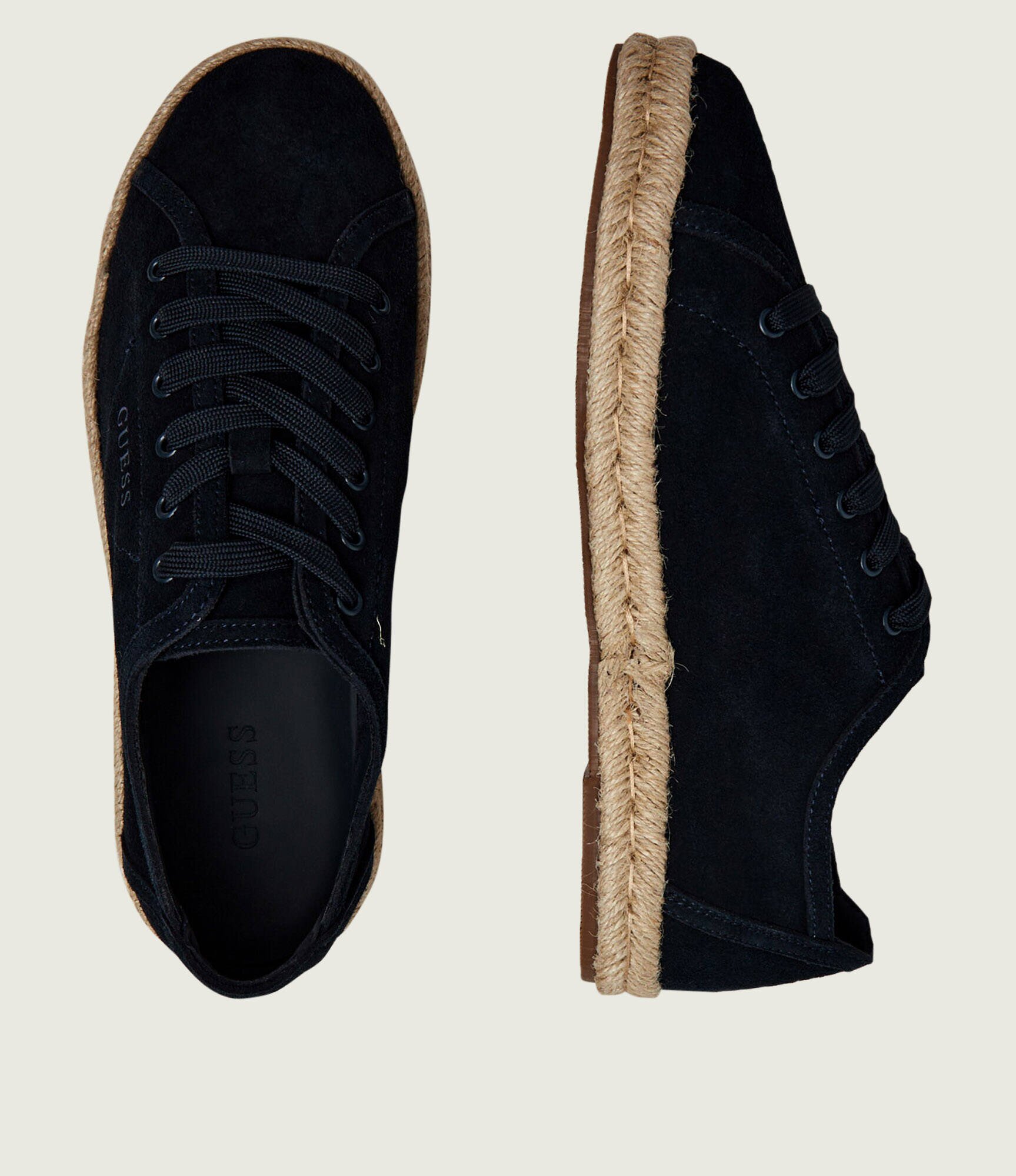 GUESS Sneakers MALAGA | piele întoarsă