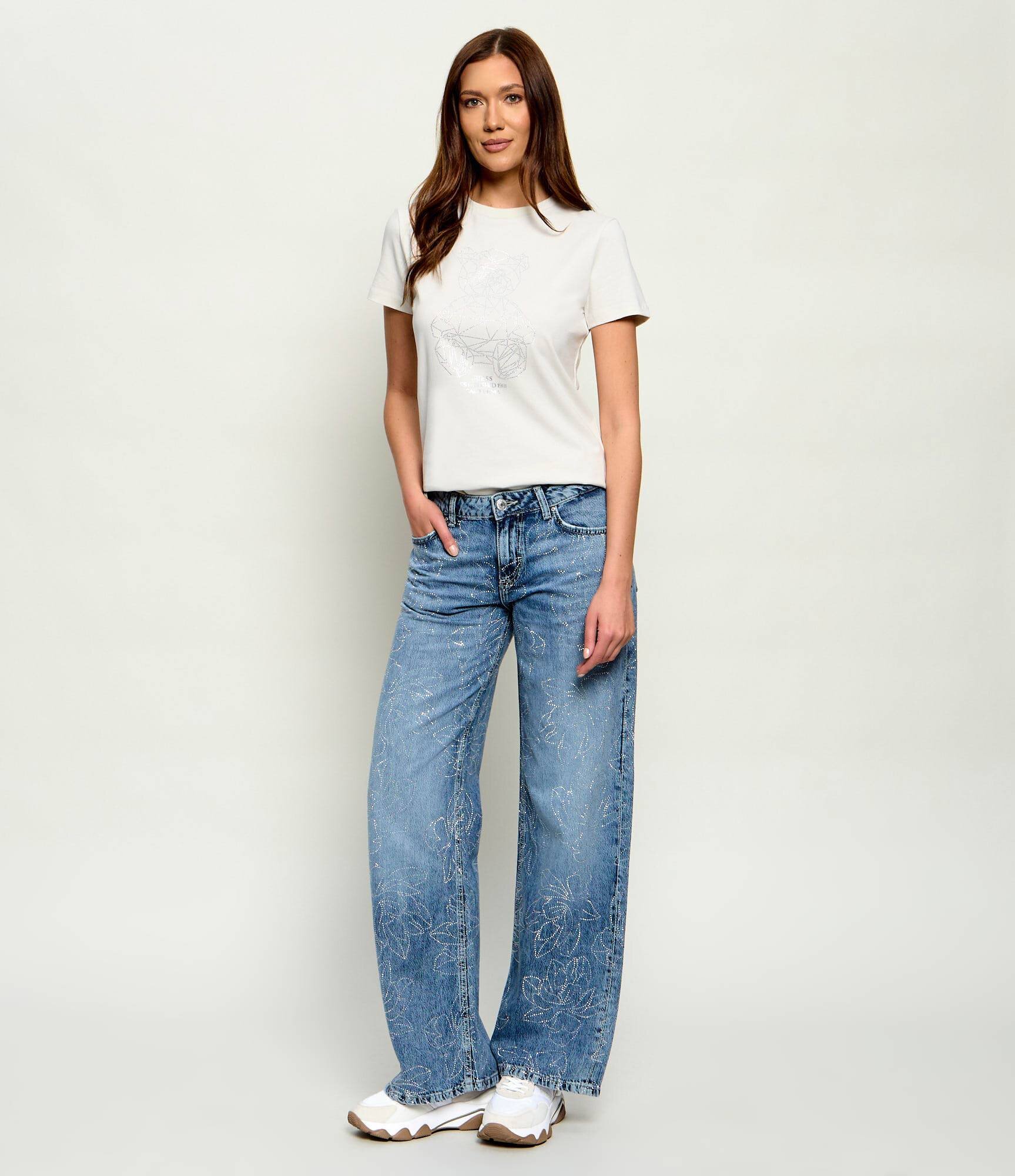 GUESS Sneakers MICOLA | piele întoarsă cu adaos de piele