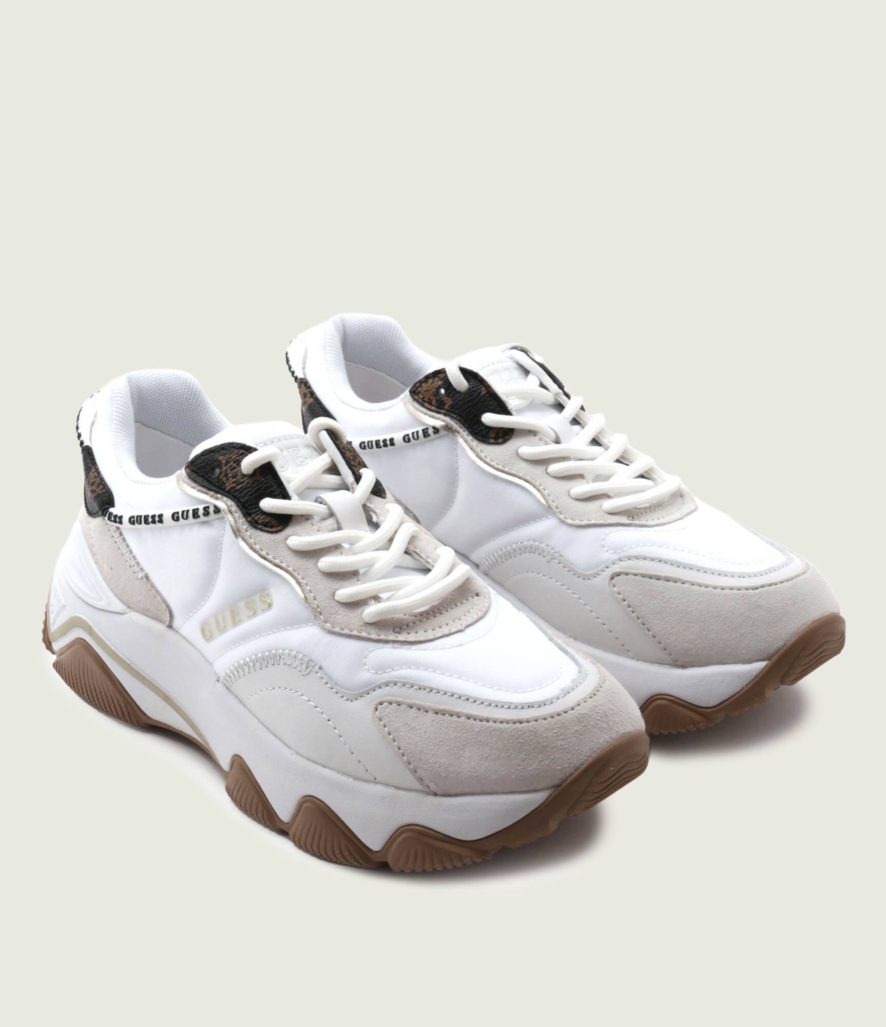 GUESS Sneakers MICOLA | piele întoarsă cu adaos de piele