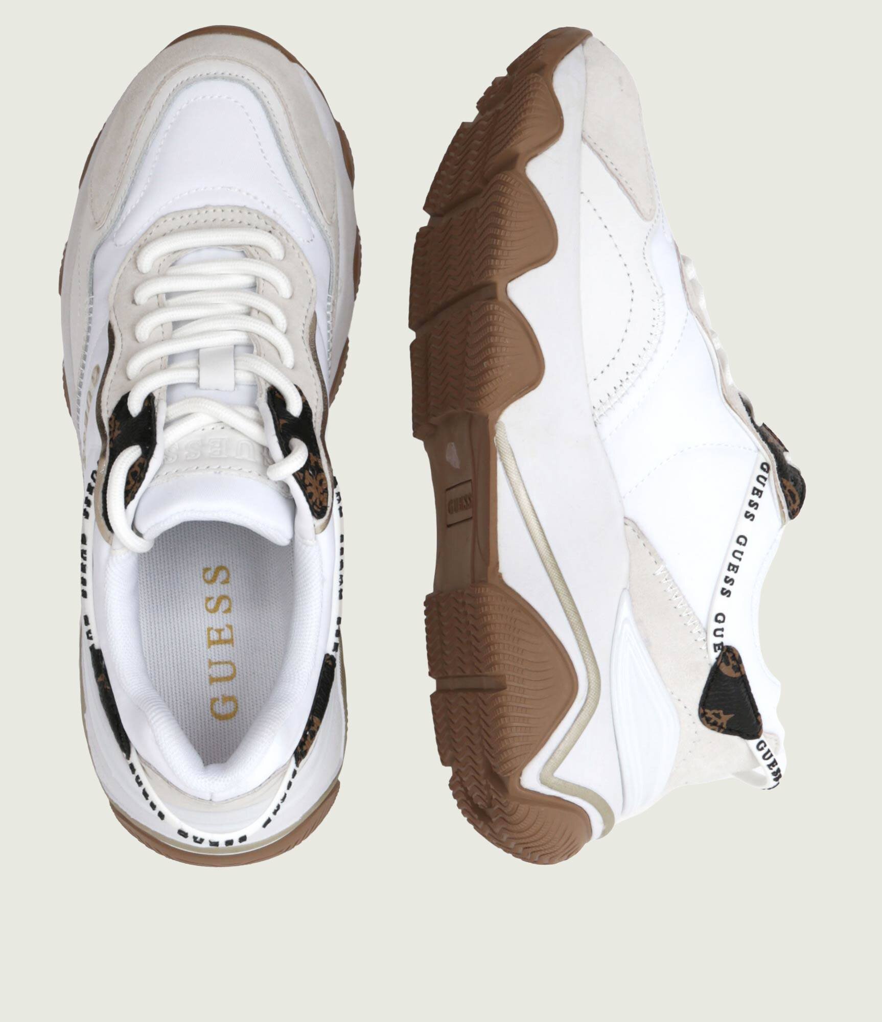 GUESS Sneakers MICOLA | piele întoarsă cu adaos de piele