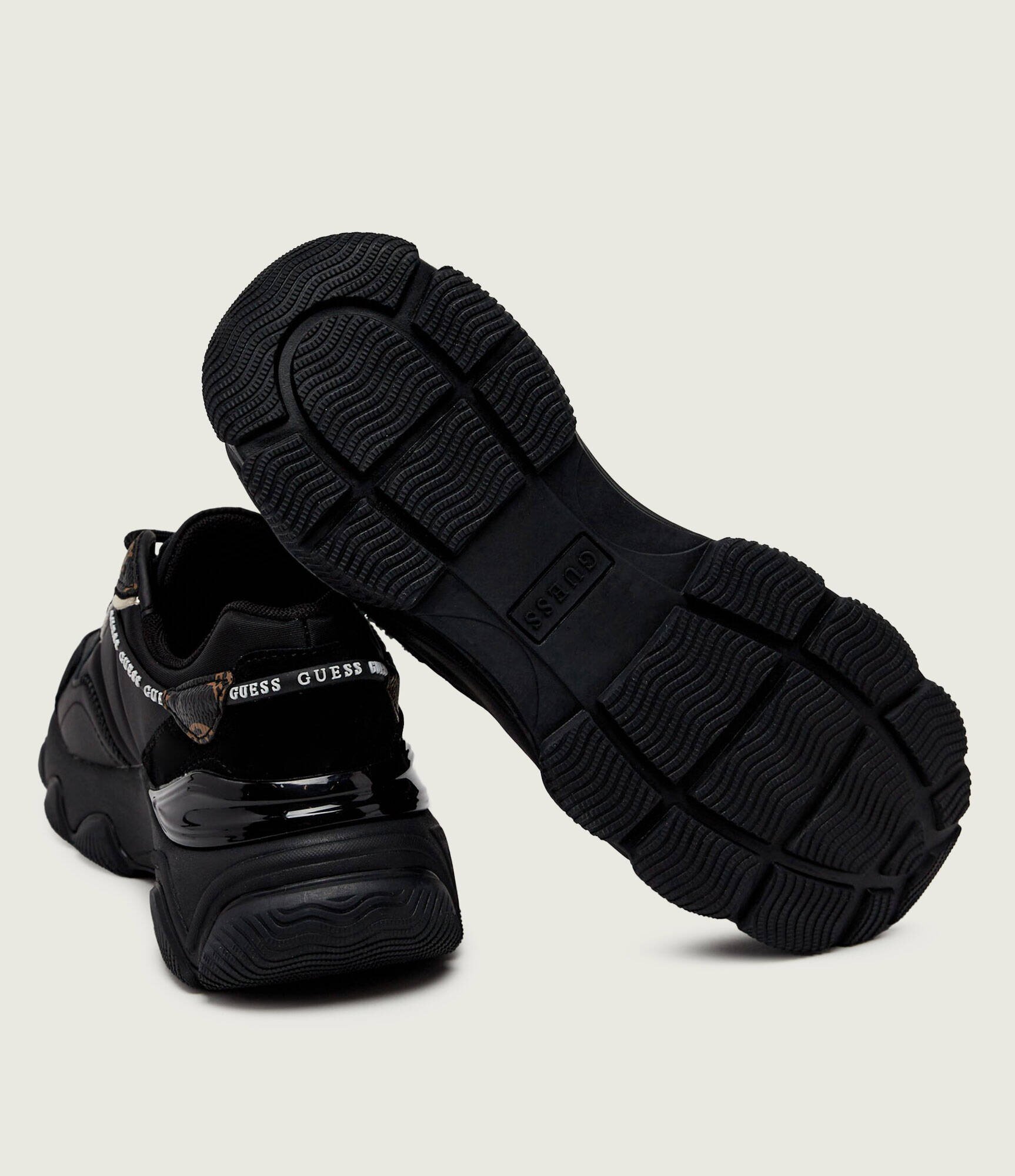 GUESS Sneakers Micola | piele întoarsă cu adaos de piele