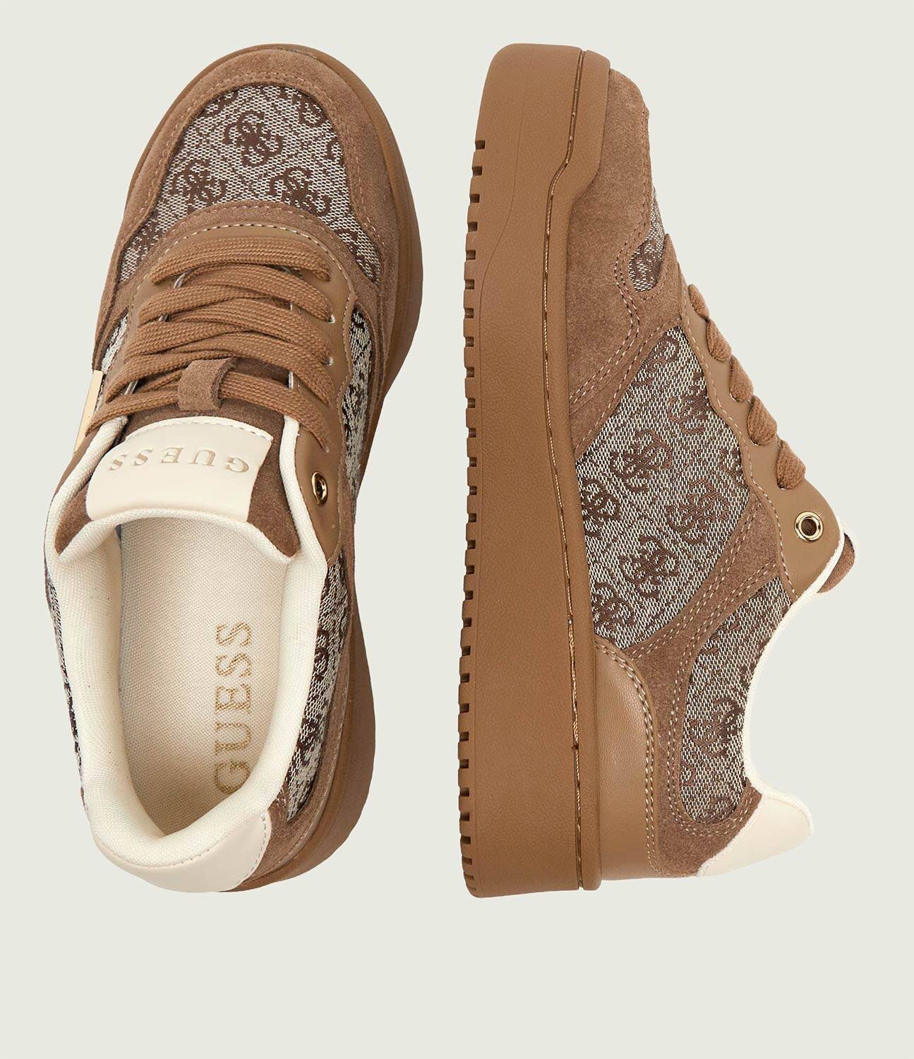 GUESS Sneakers Miram 16 | piele întoarsă