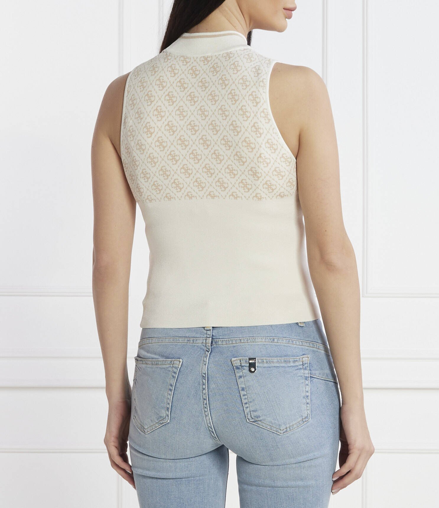 GUESS Top SL RN LISE 4G SWTR | Slim Fit