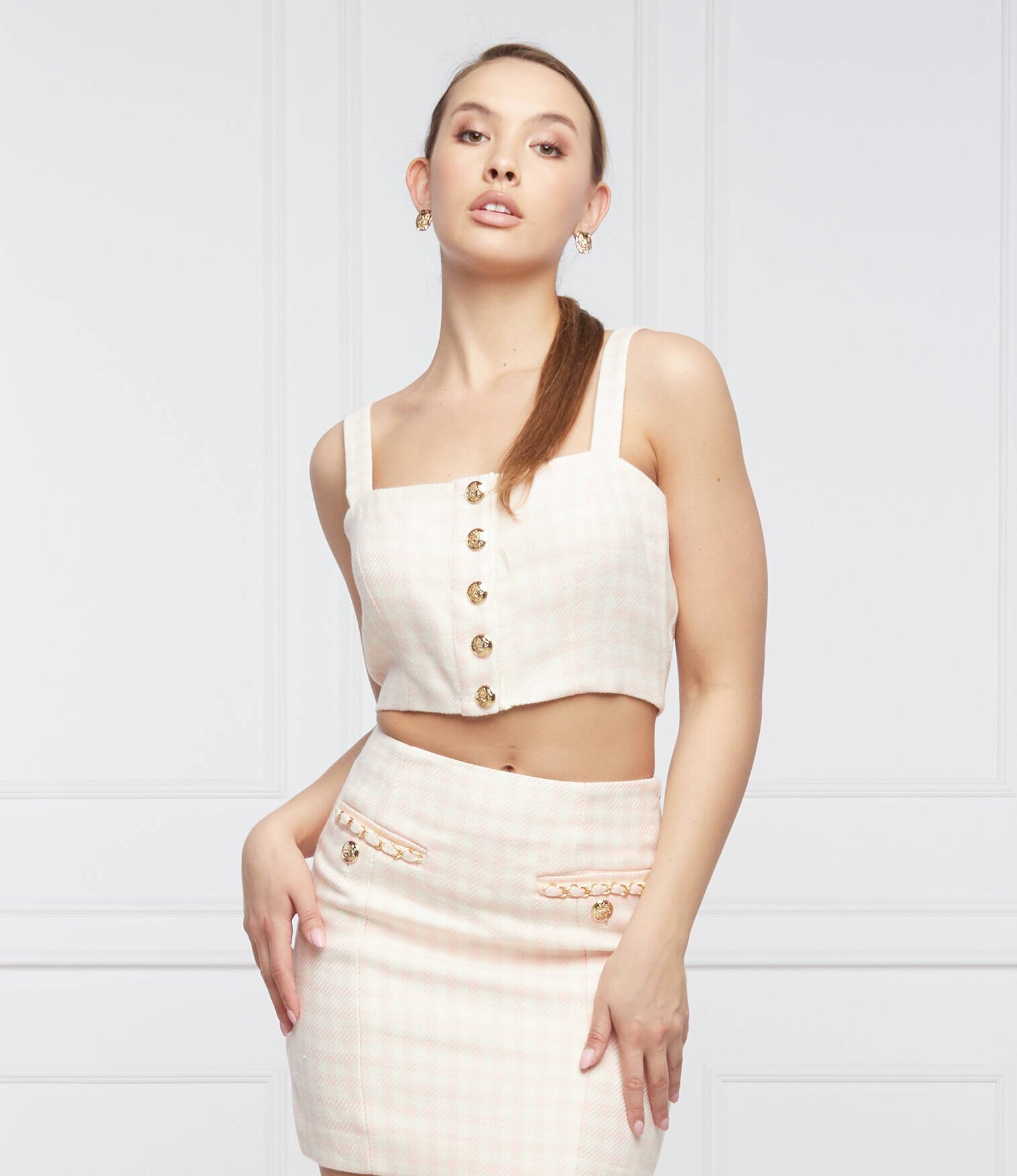 GUESS Top | Slim Fit cu adaos de lână