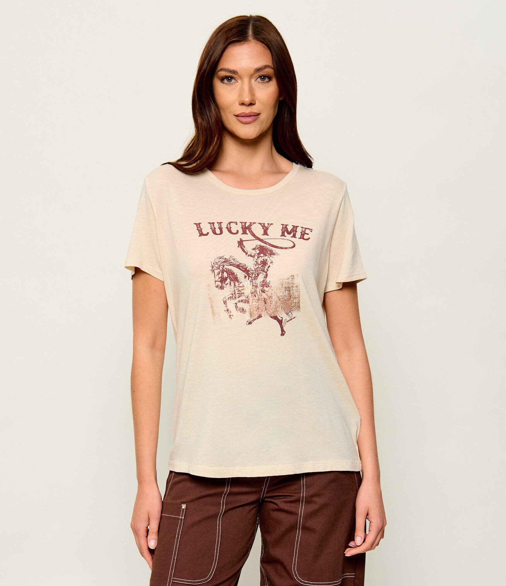 GUESS Tricou Cowgirl | Loose fit