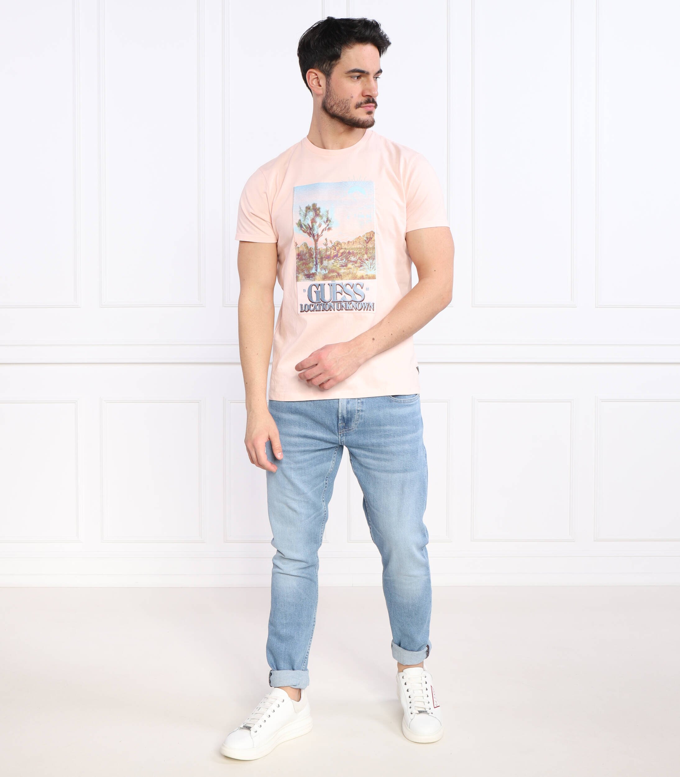 GUESS Tricou DESERT PHOTO | Regular Fit