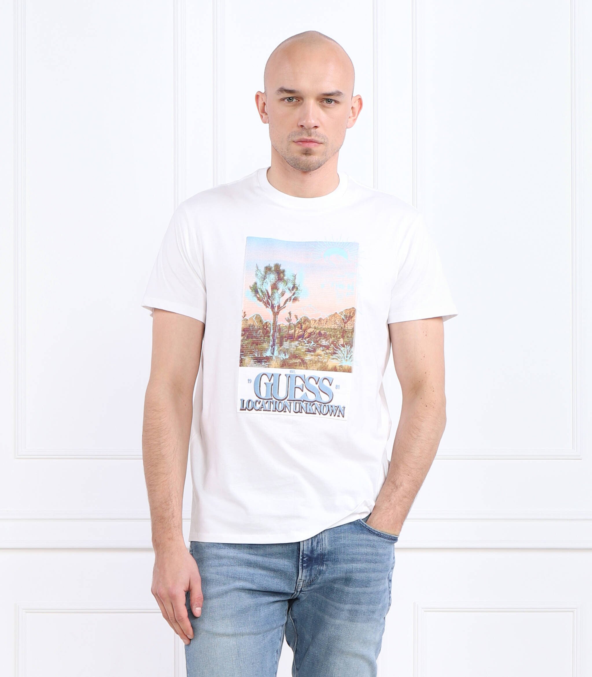 GUESS Tricou DESERT PHOTO | Regular Fit