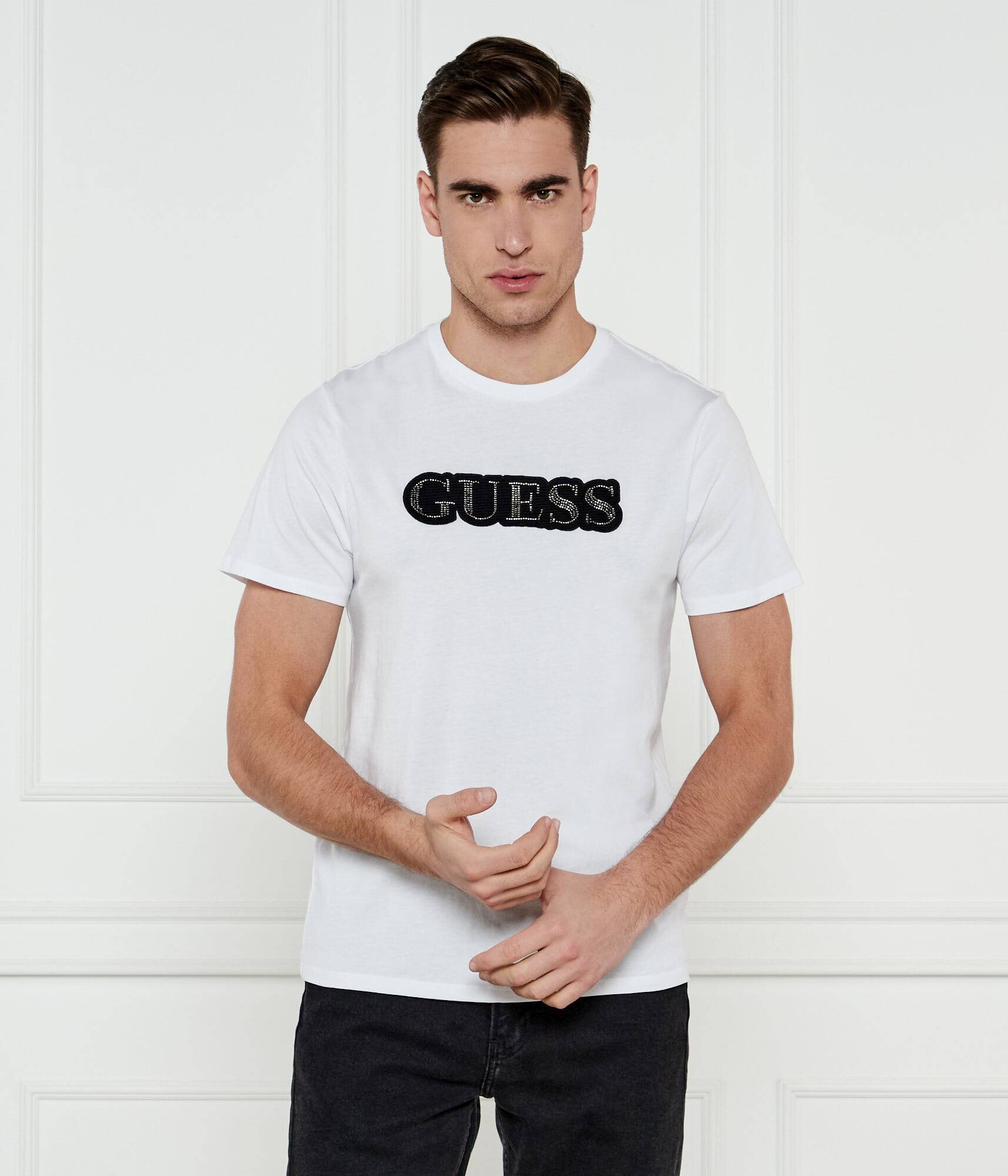 GUESS Tricou EMBELLISHED LOGO | Slim Fit