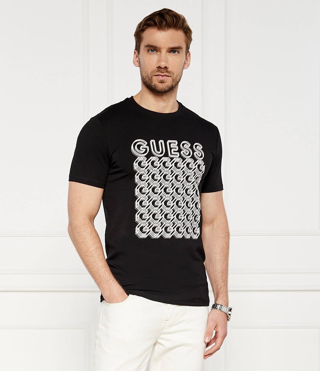 GUESS Tricou G CHAIN | Slim Fit