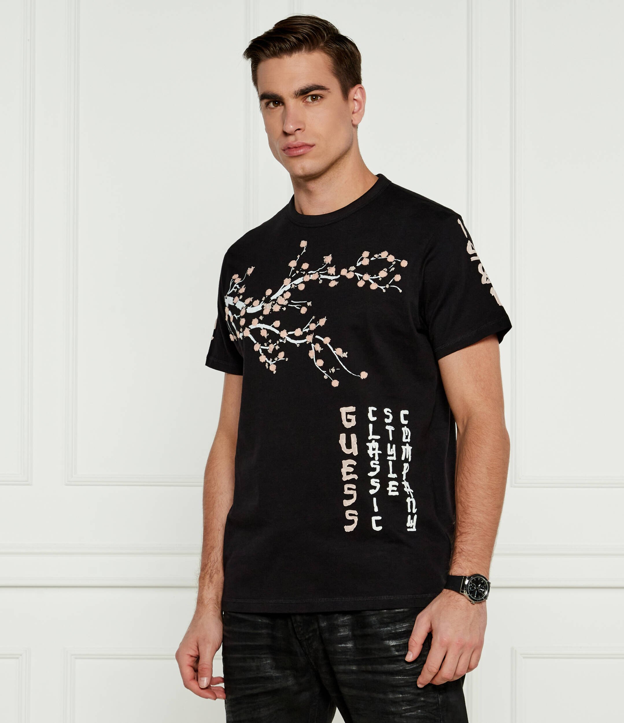 GUESS Tricou JAPANESE TREE | Regular Fit