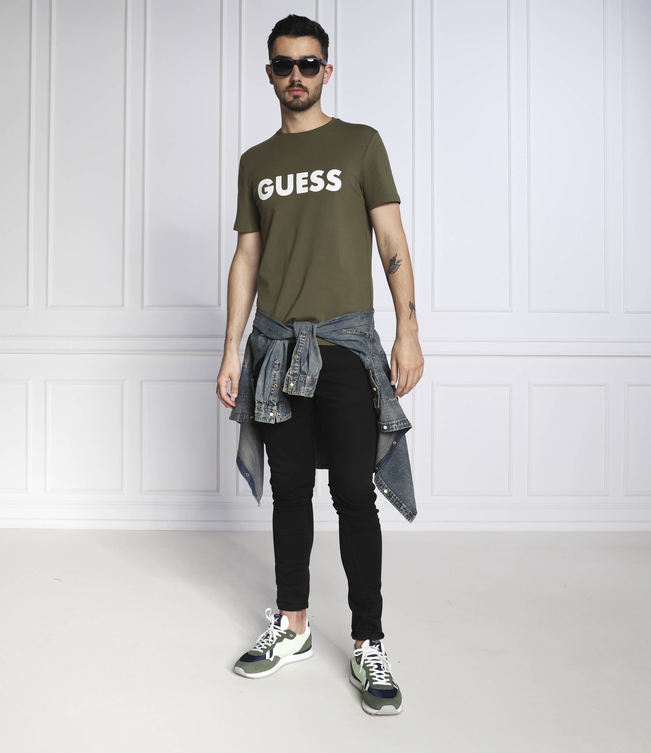 GUESS Tricou LABYRINTH | Slim Fit