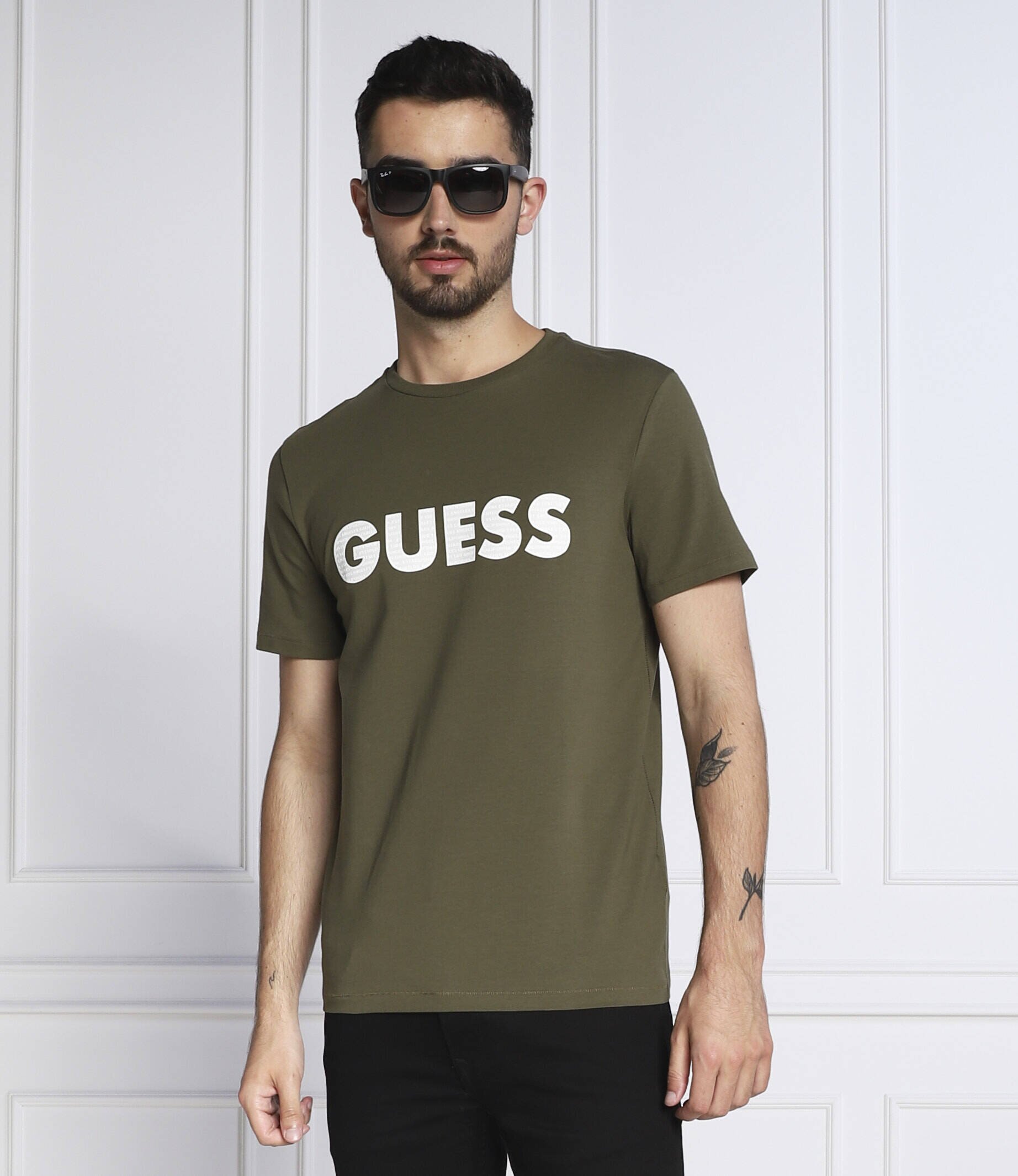 GUESS Tricou LABYRINTH | Slim Fit
