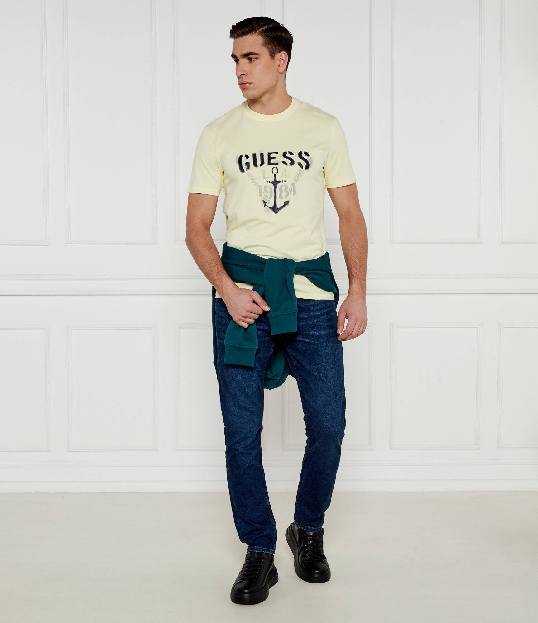GUESS Tricou Marine | Slim Fit
