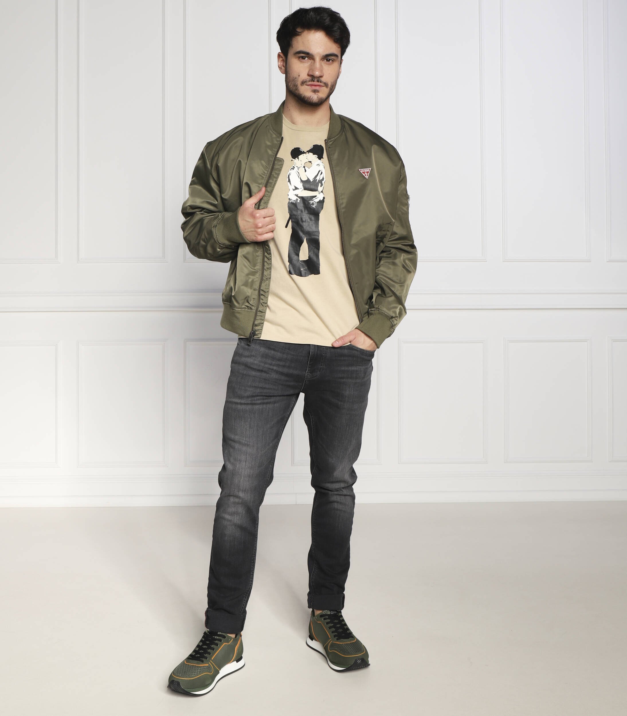 GUESS Tricou POLICE LOVE | Regular Fit