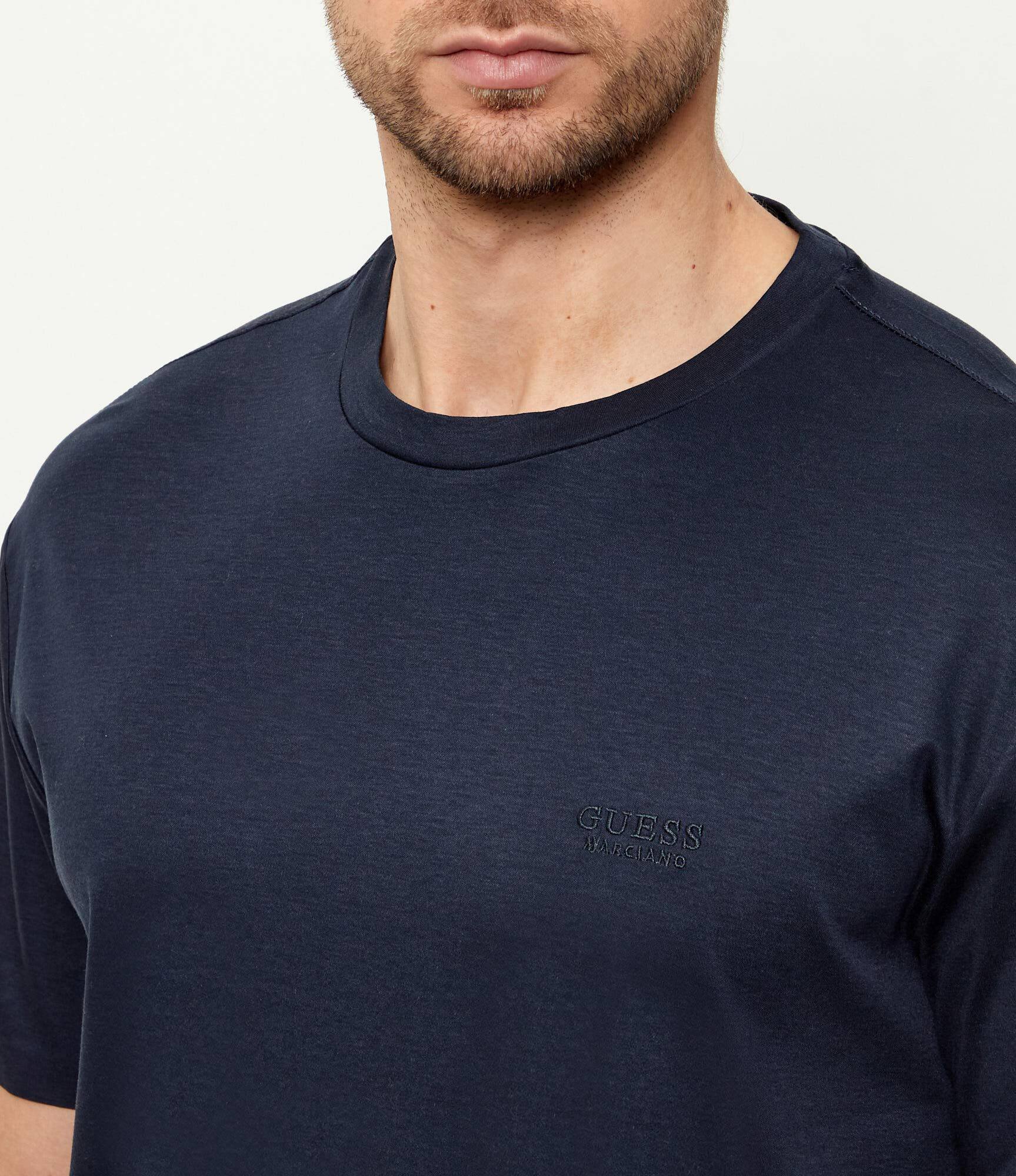 GUESS Tricou | regular fit cu adaos de mătase