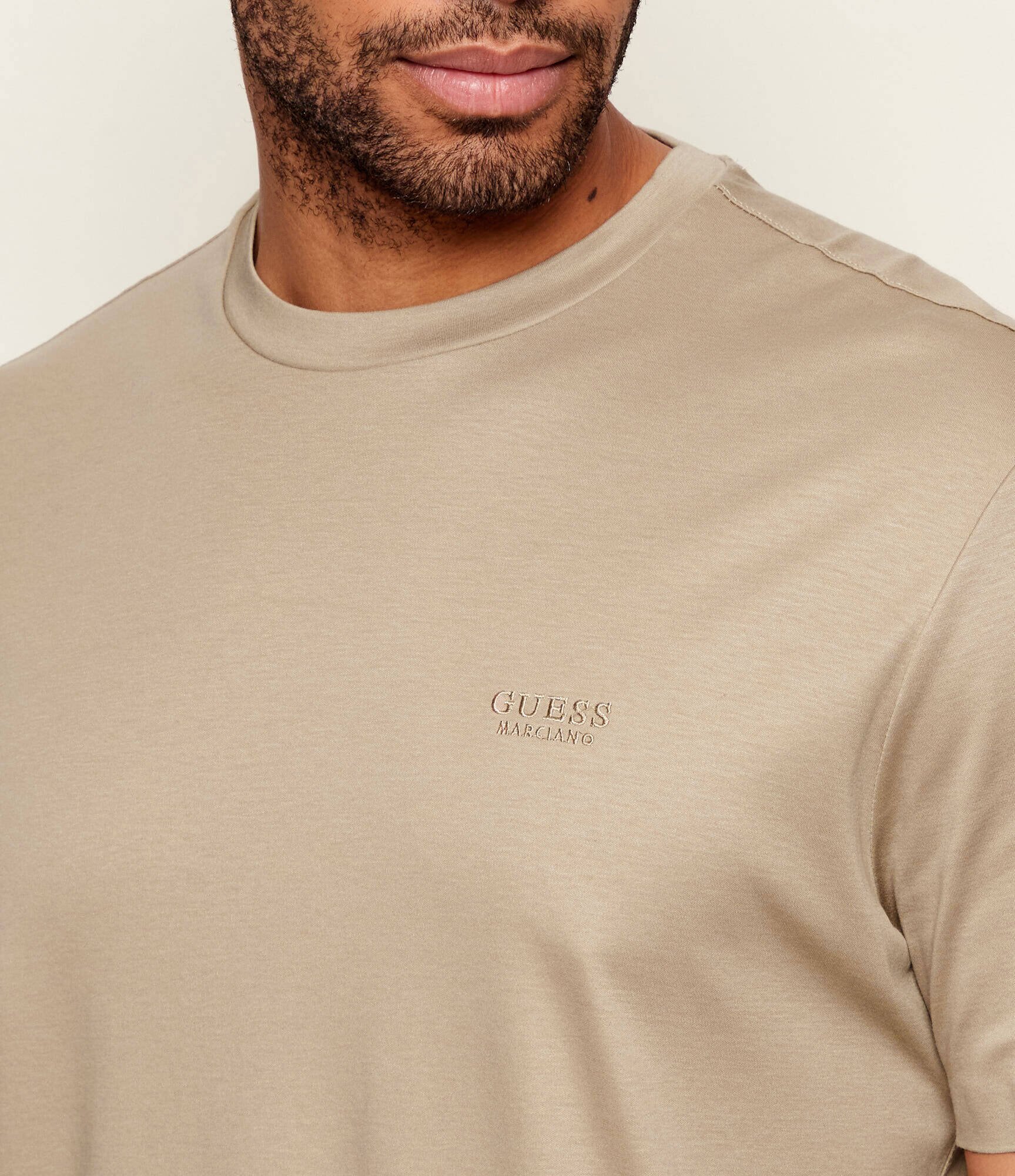 GUESS Tricou | regular fit cu adaos de mătase