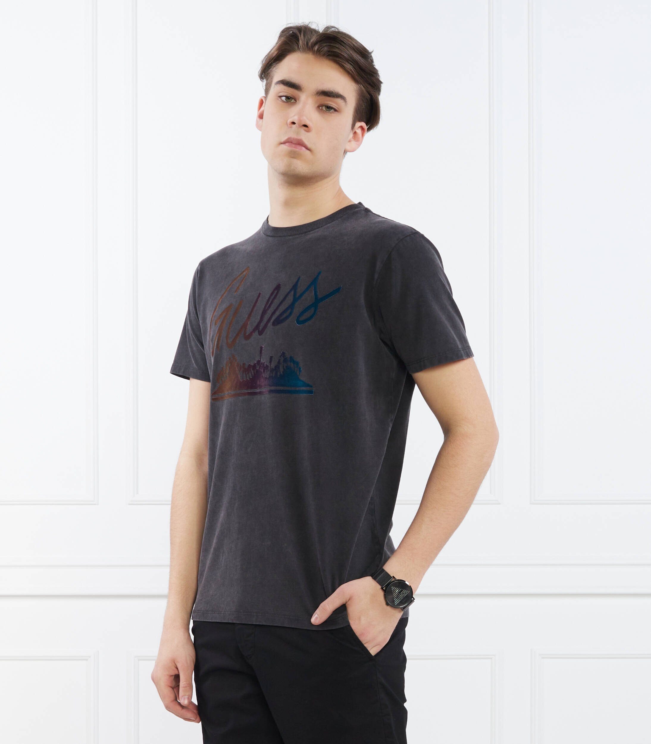 GUESS Tricou SS BSC ISLAND | Relaxed fit