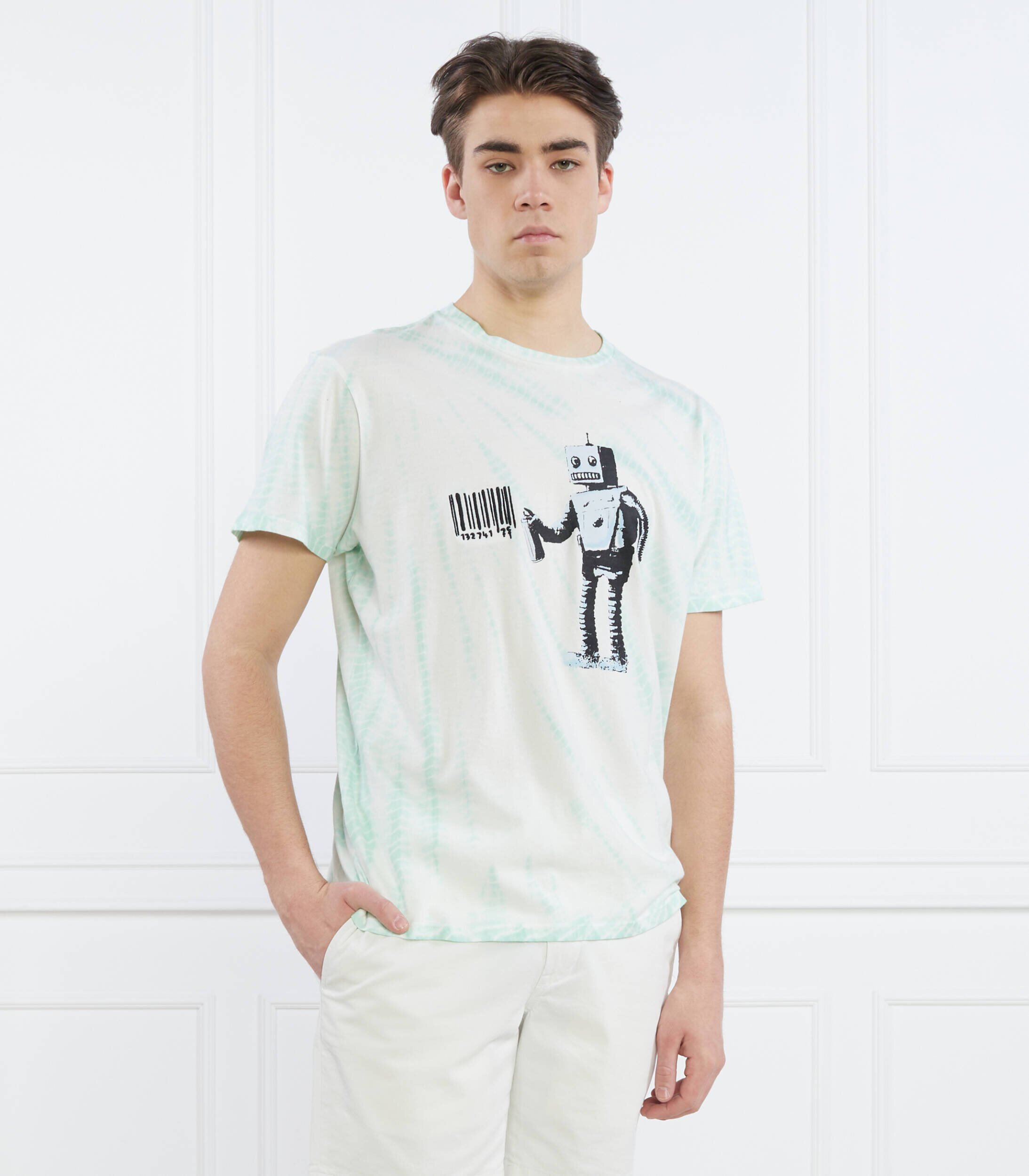 GUESS Tricou SS BSC ROBOT GRAFFIT | Regular Fit