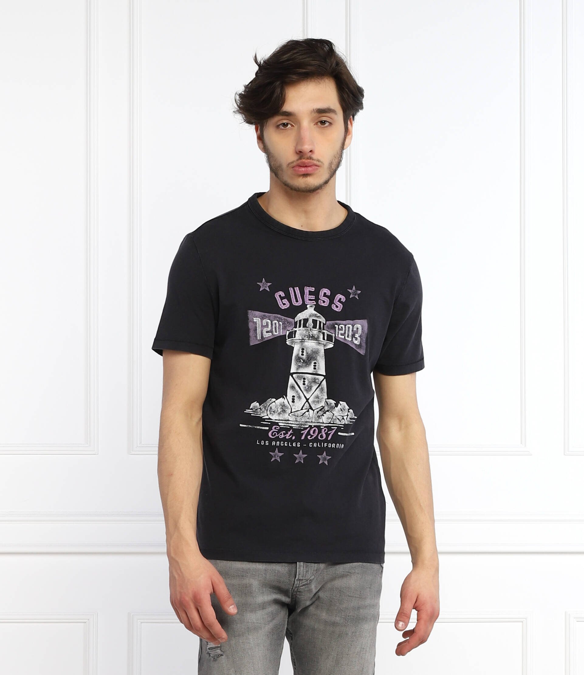 GUESS Tricou Thewat | Slim Fit