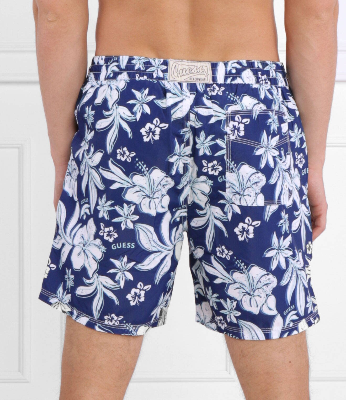 Guess Underwear Șorți de baie SWIMTRUNK MEDIUM IBISCUS AOP | Regular Fit