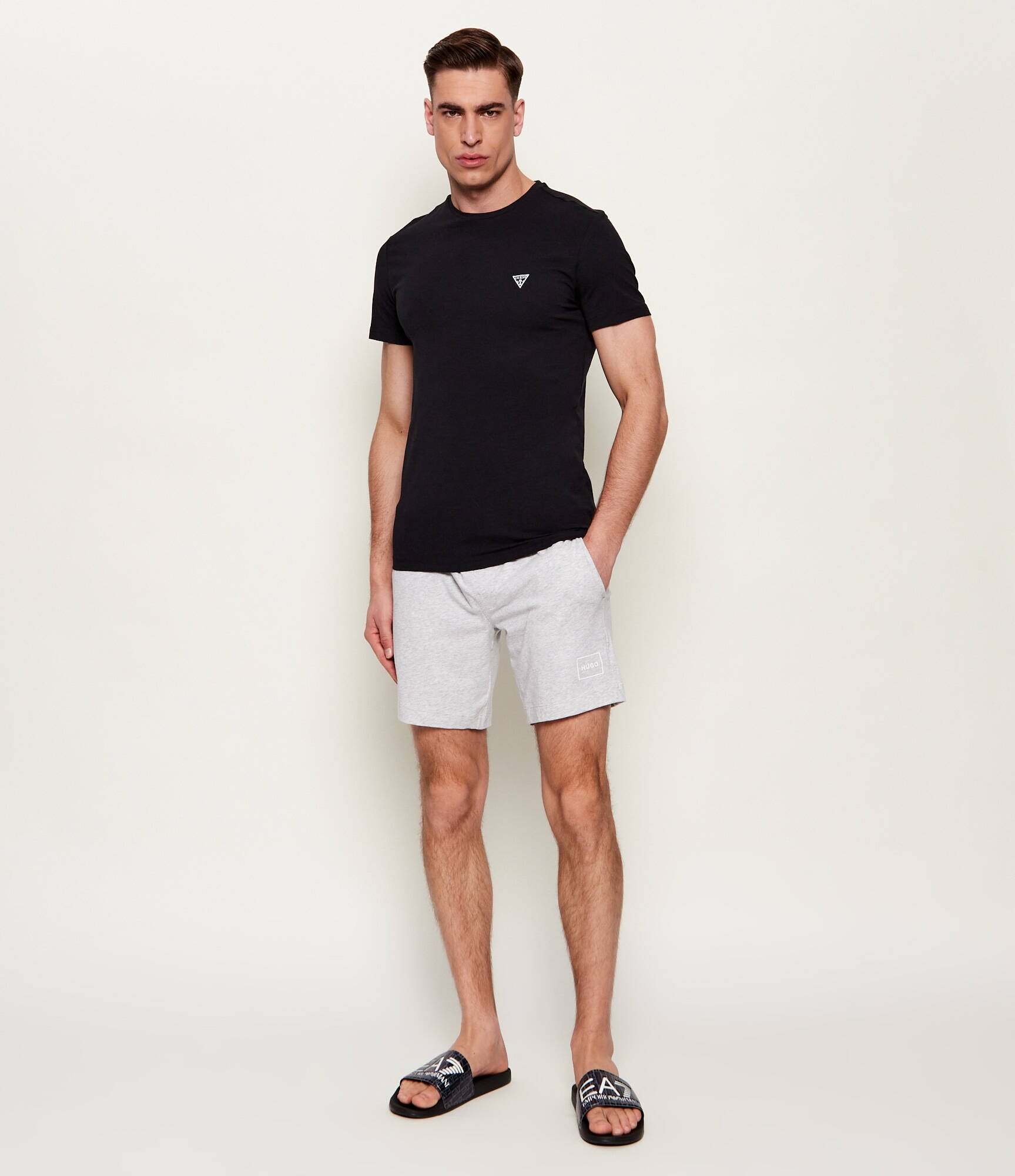 Guess Underwear Tricou CALEB HERO | Slim Fit | stretch