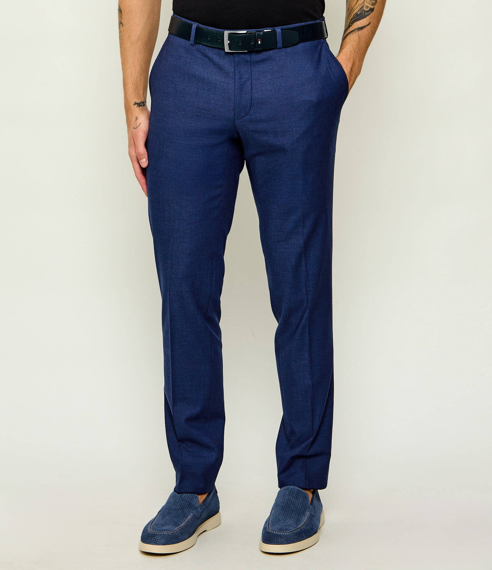 Hechter Paris Pantaloni | Slim Fit cu adaos de lână