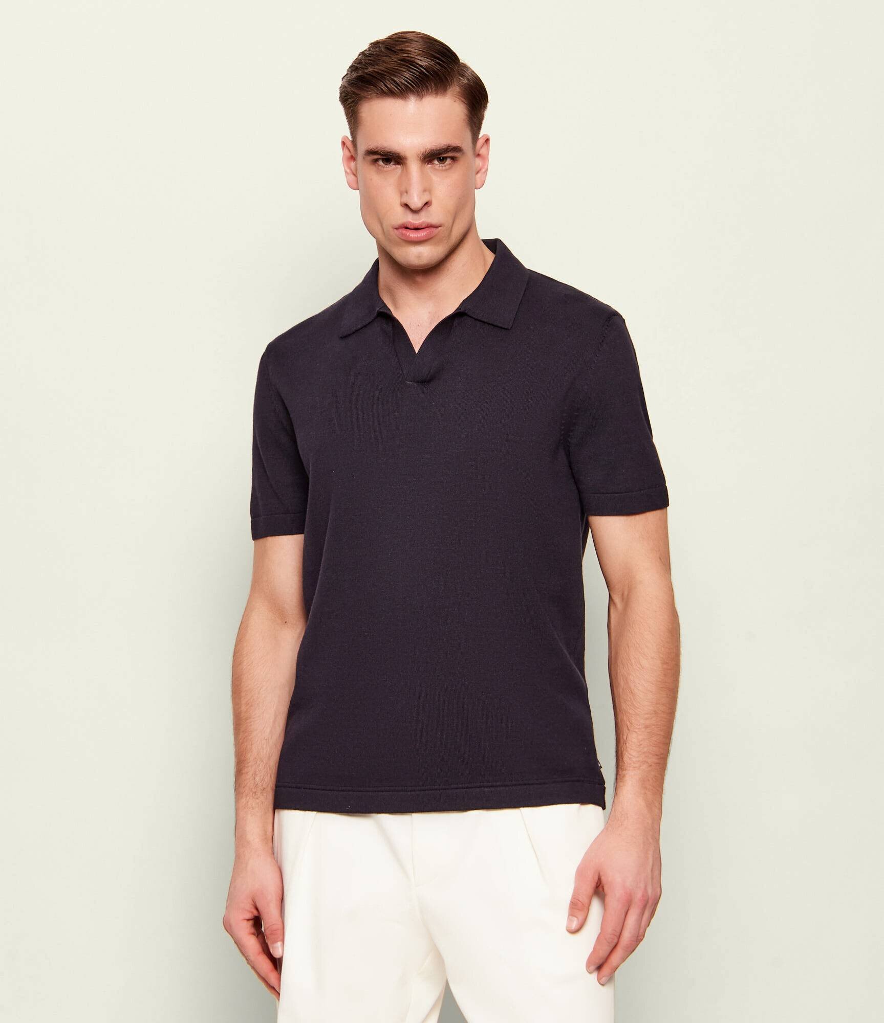 Hechter Paris Polo | regular fit cu adaos de mătase