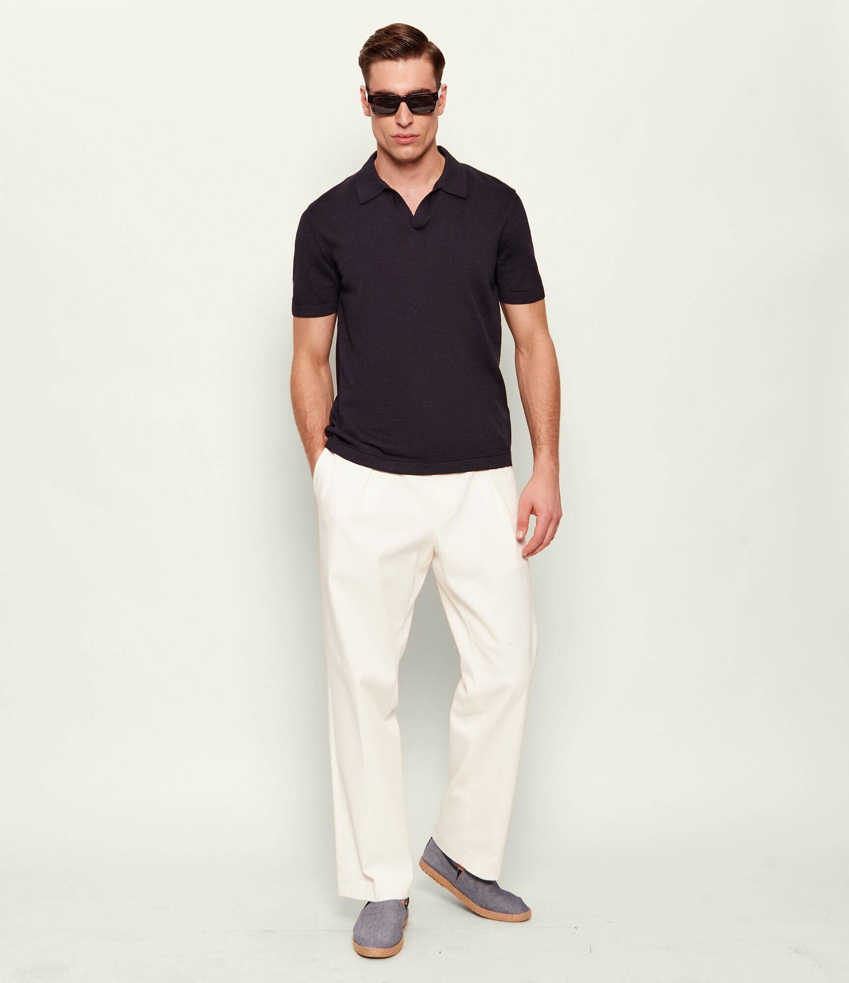 Hechter Paris Polo | regular fit cu adaos de mătase