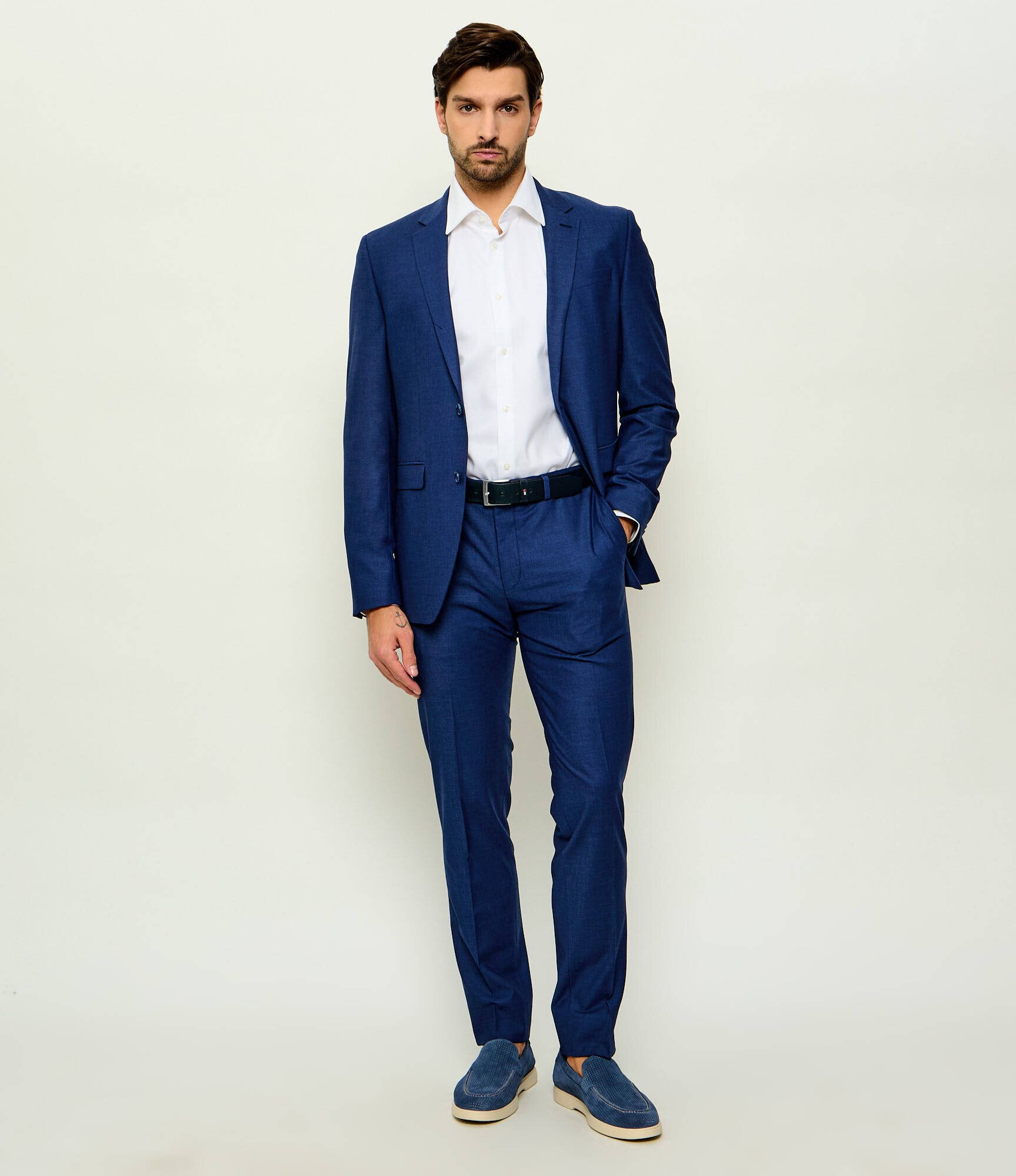 Hechter Paris Sacou | Slim Fit cu adaos de lână