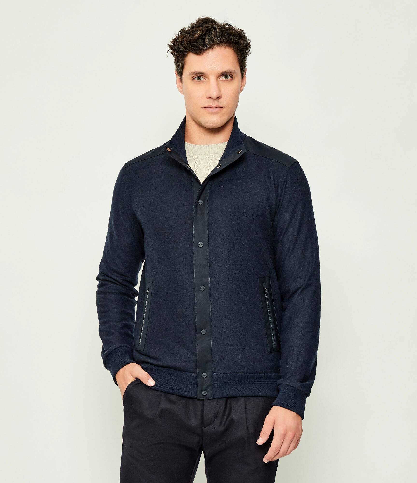Herno Cardigan | regular fit cu adaos de lână
