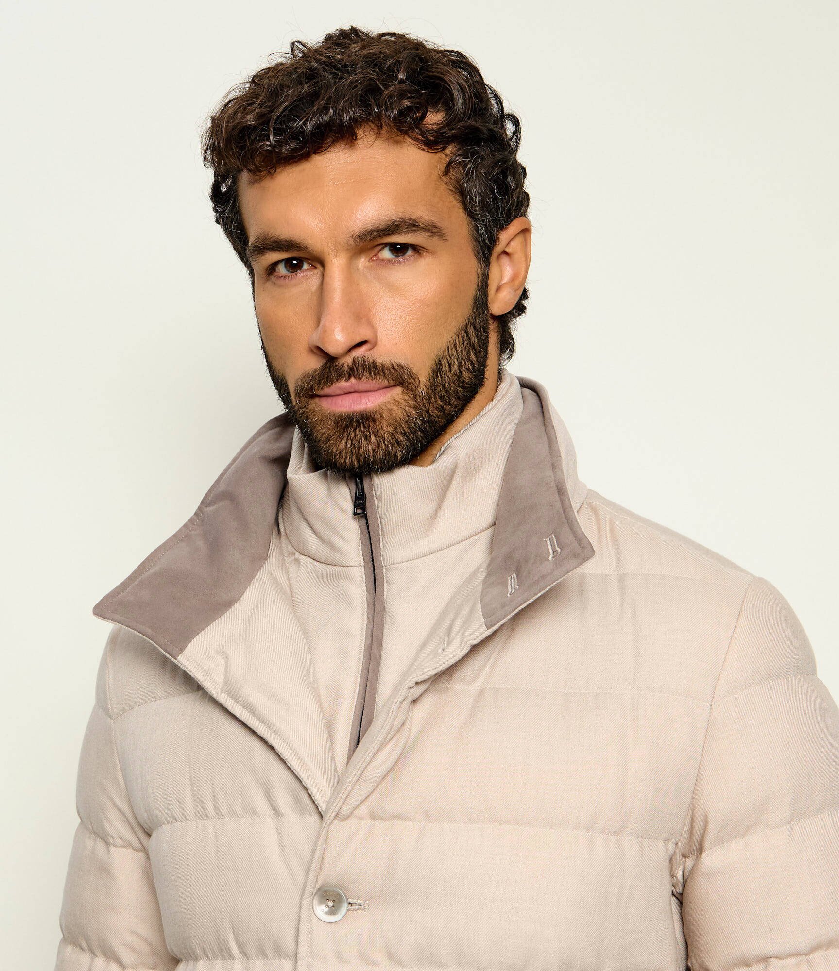 Herno Geacă de puf 2w1 | regular fit cu adaos de lână