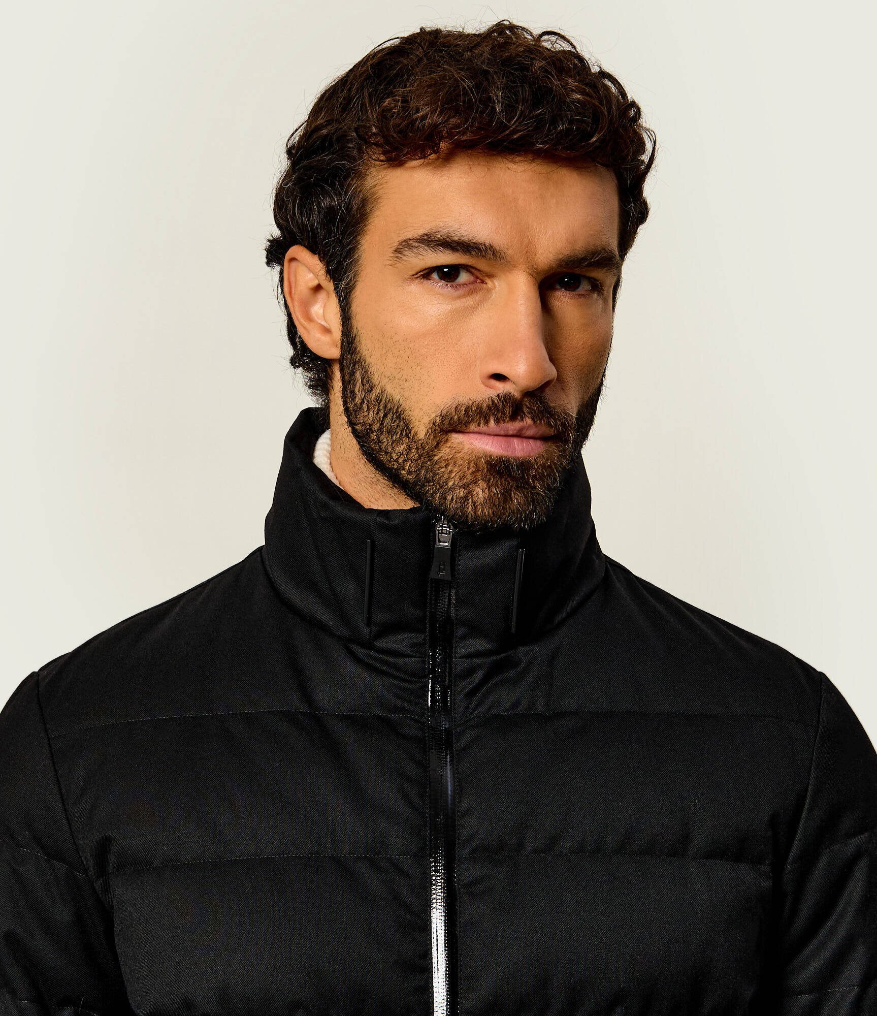 Herno Geacă de puf | regular fit cu adaos de lână