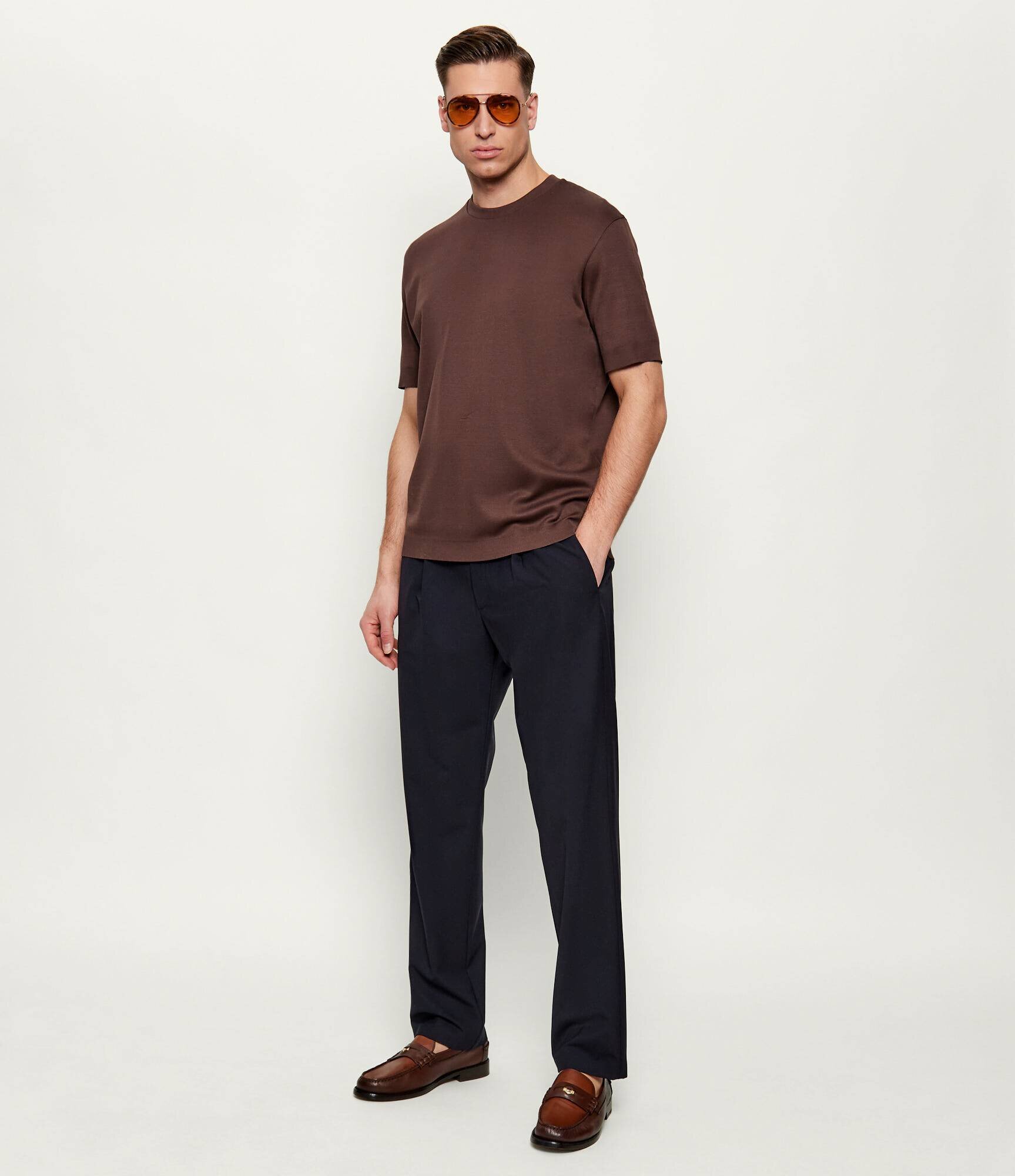 Herno Pantaloni | regular fit cu adaos de lână