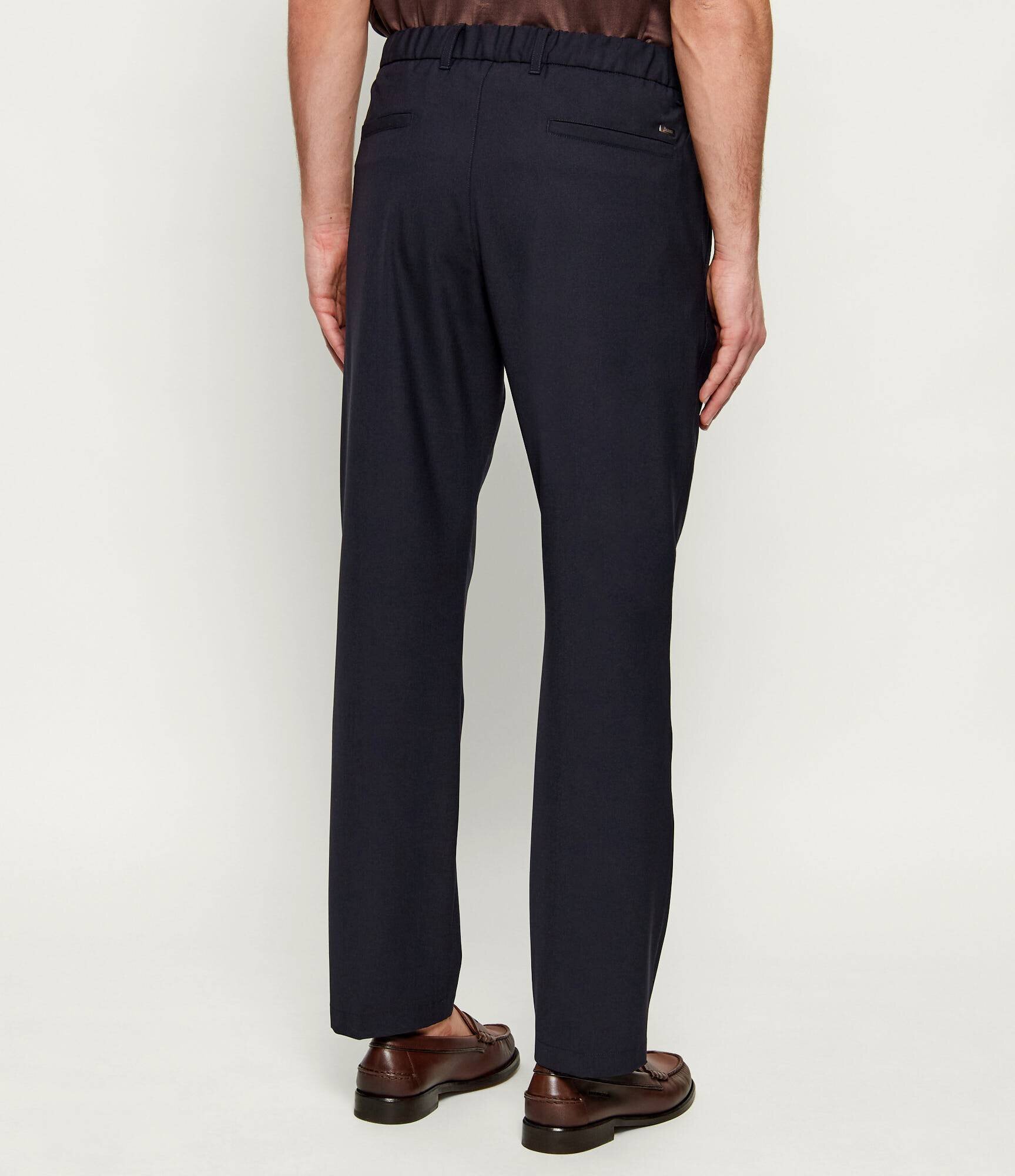 Herno Pantaloni | regular fit cu adaos de lână