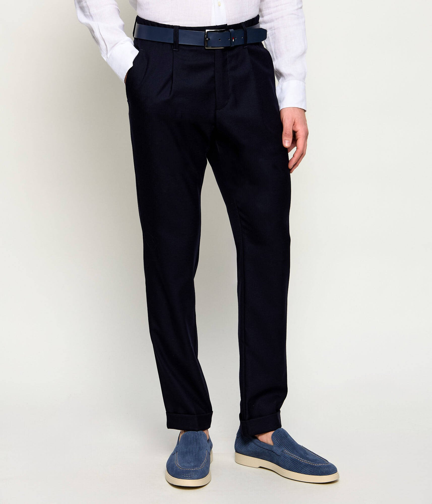 Herno Pantaloni | regular fit cu adaos de lână