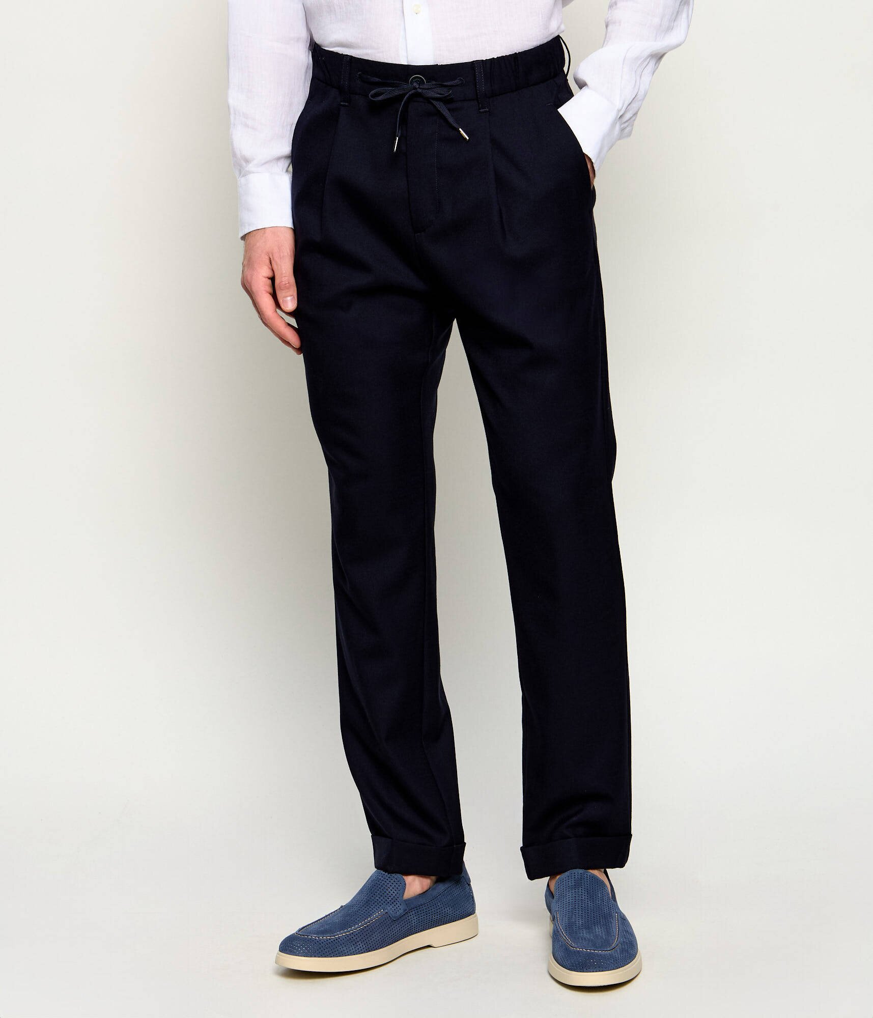 Herno Pantaloni | regular fit cu adaos de lână