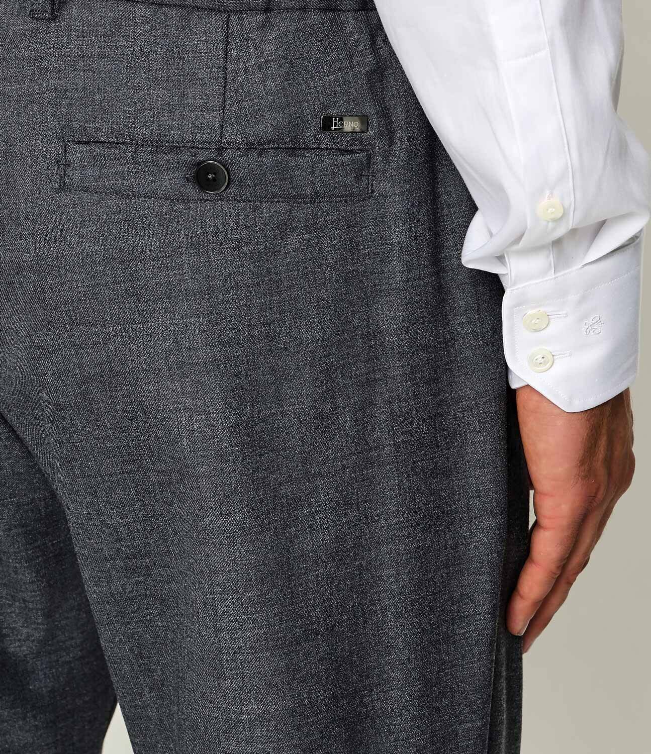 Herno Pantaloni | Tapered fit cu adaos de lână