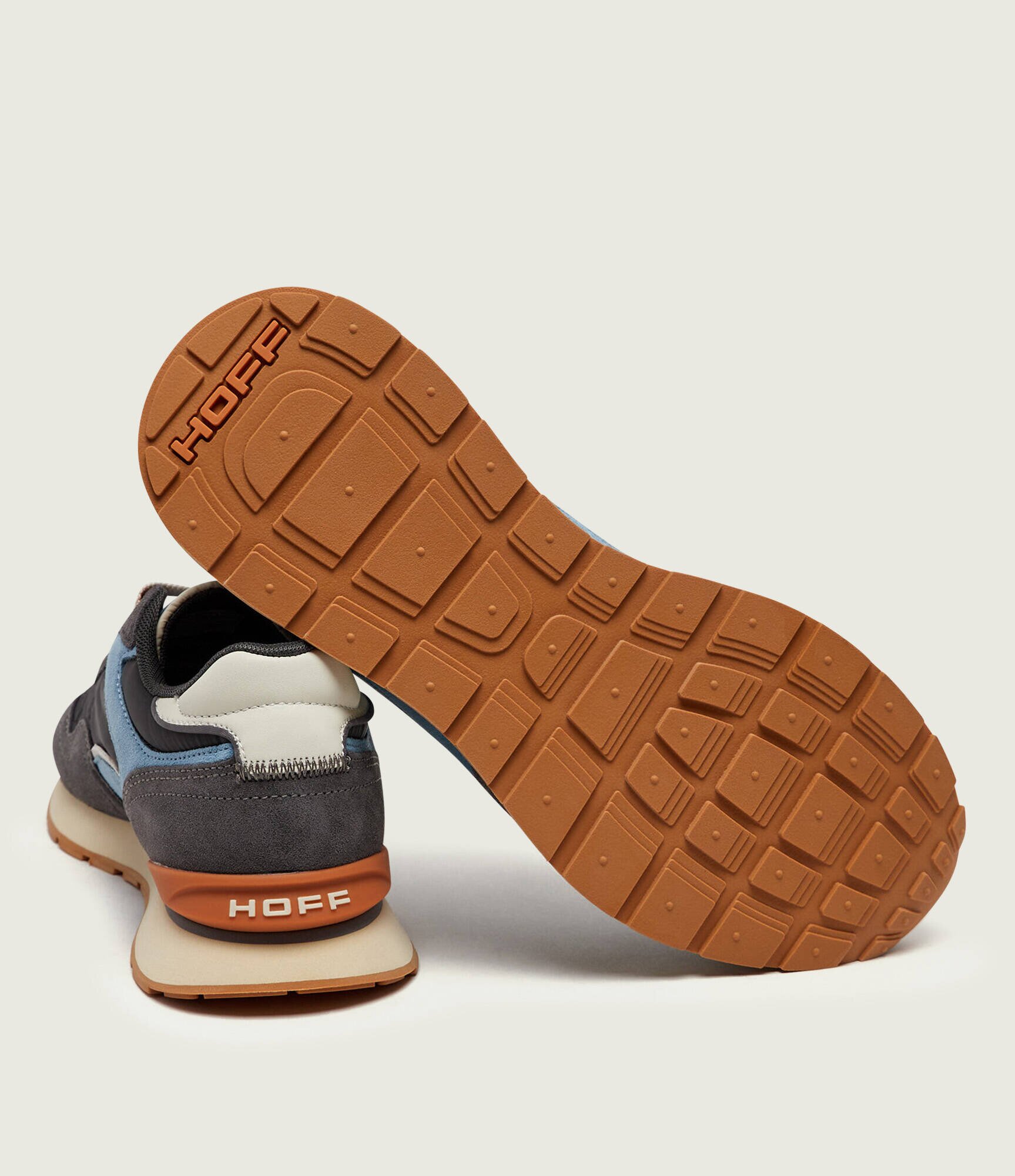 HOFF Sneakers City Chroma Anthracite | piele întoarsă