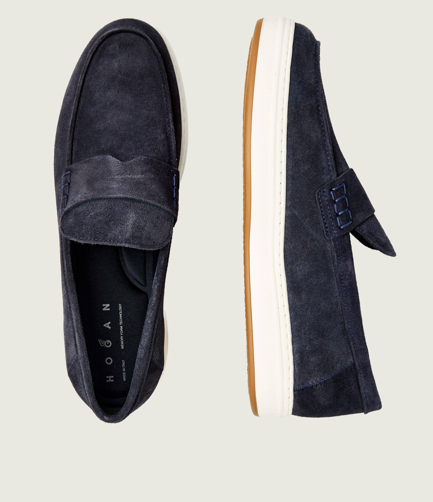 Hogan Pantofi loafer H668 | piele întoarsă