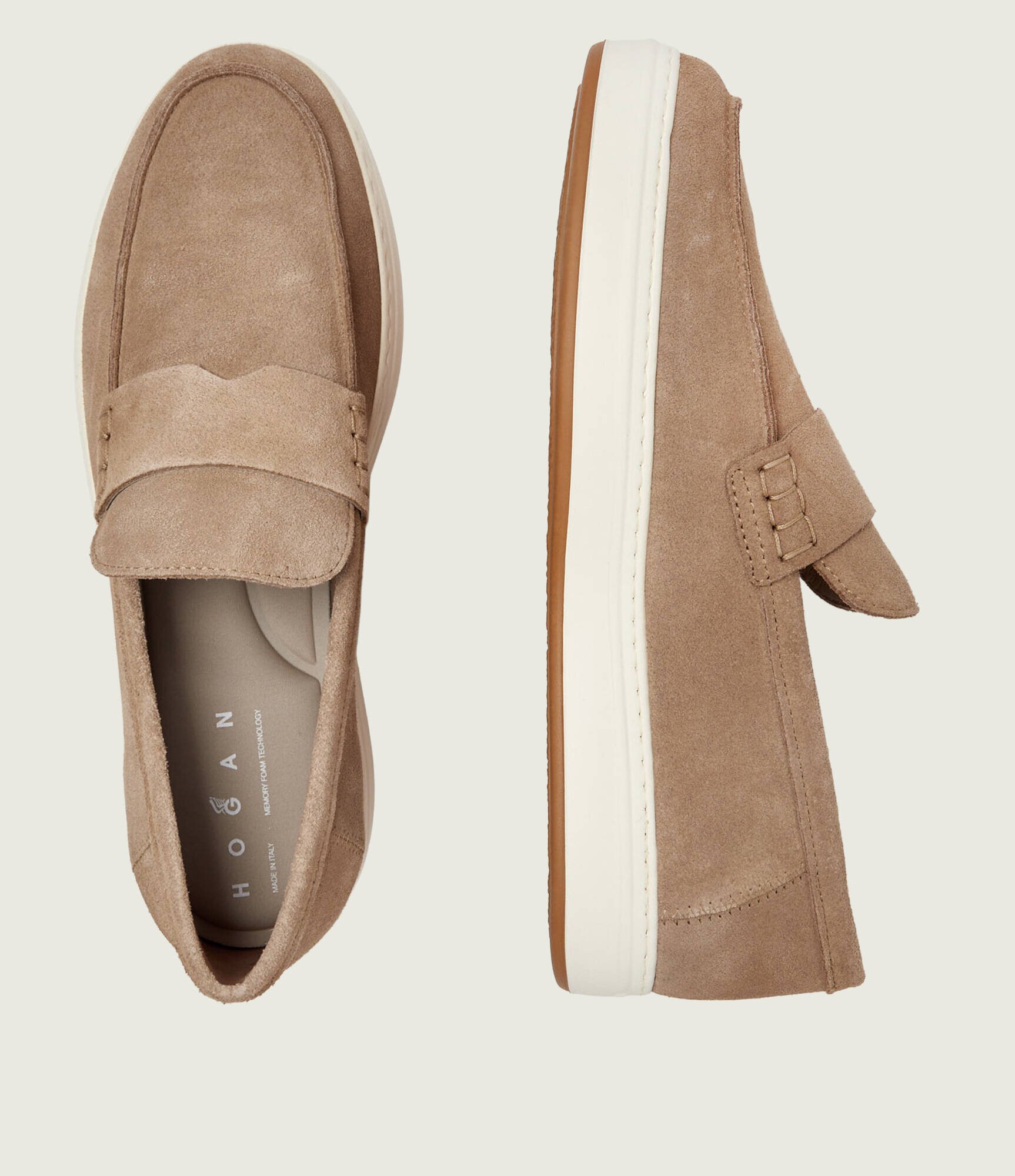 Hogan Pantofi loafer H668 | piele întoarsă