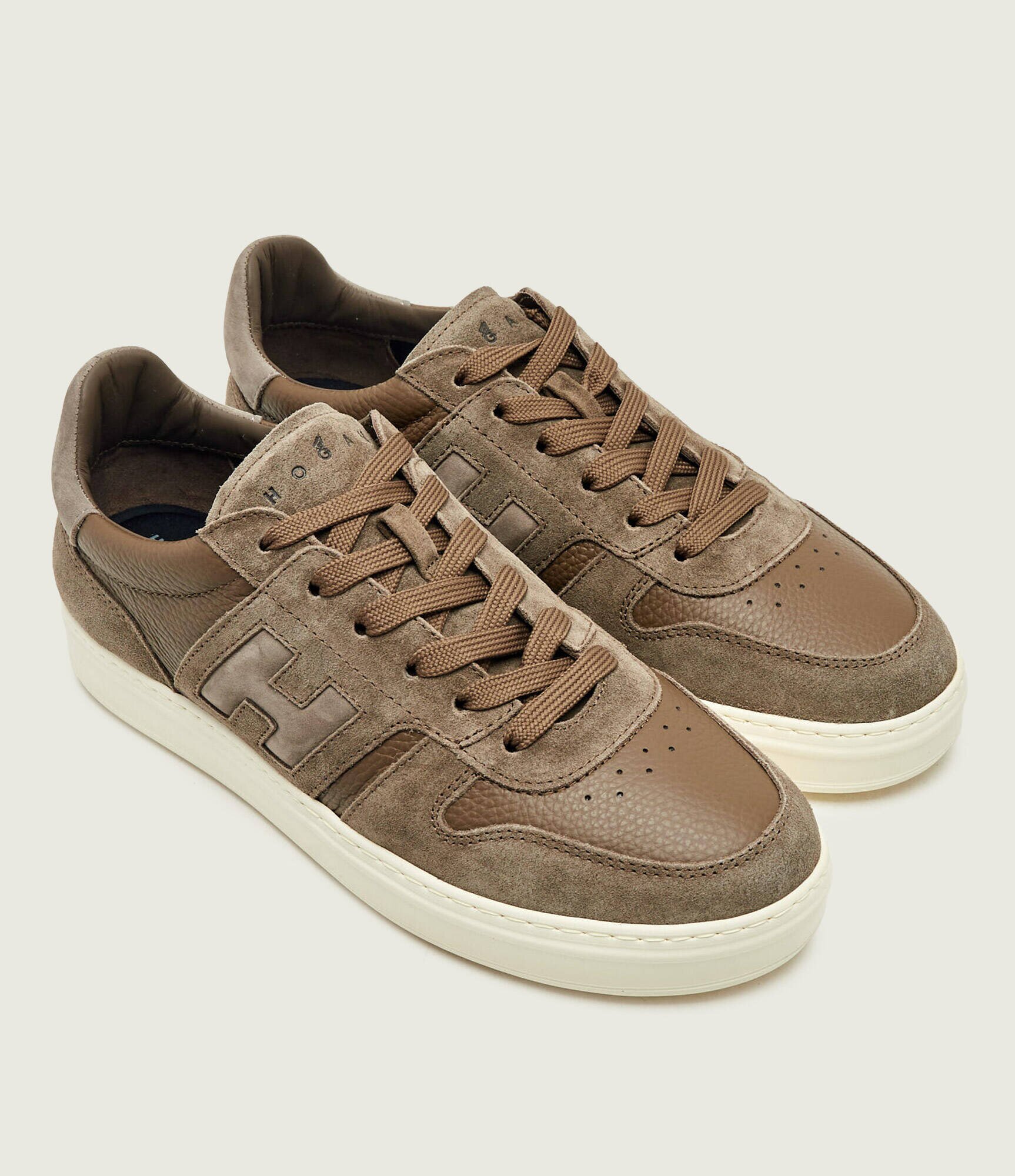 Hogan Sneakers H668 Allacciato H Banda | piele întoarsă cu adaos de piele