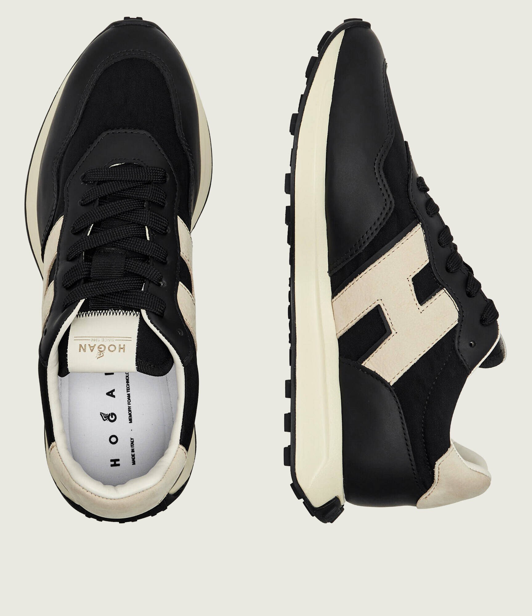 Hogan Teniși din piele H601 Allacciata H Patch